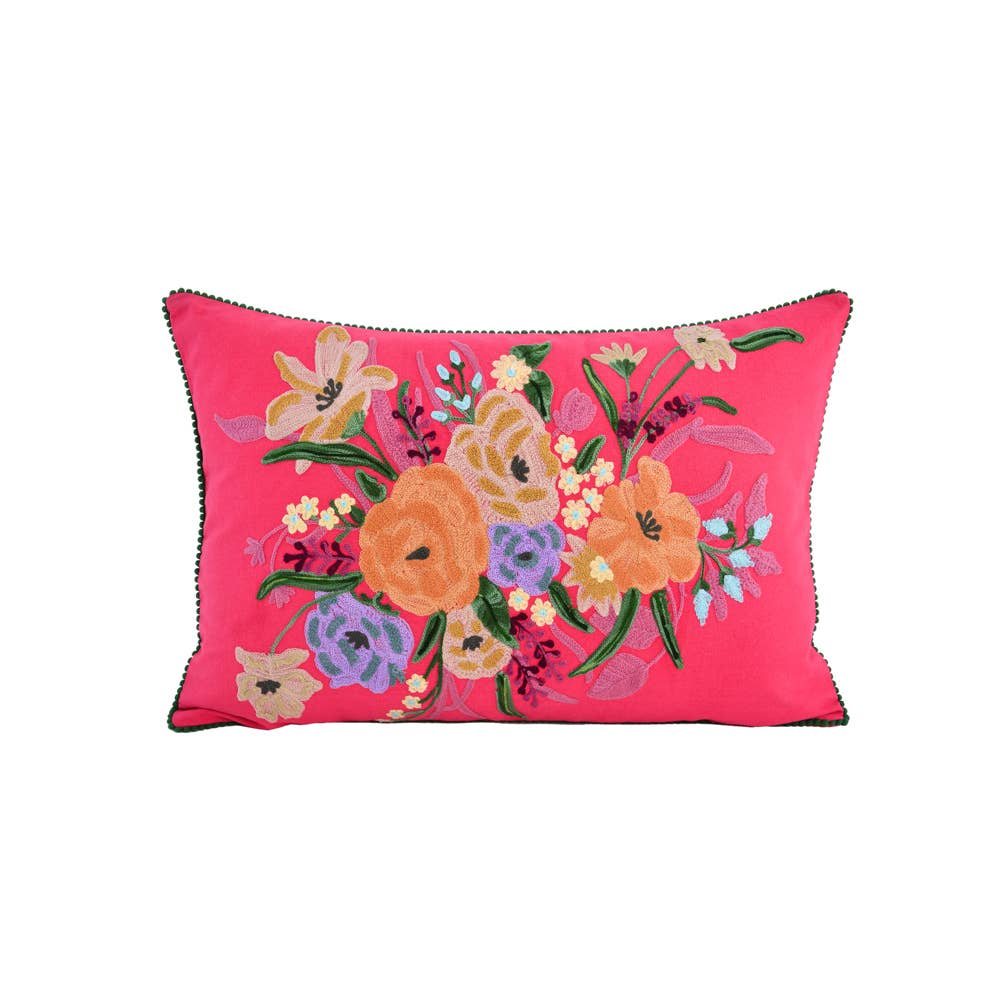 Conservatory Floral Pillow 16x24"