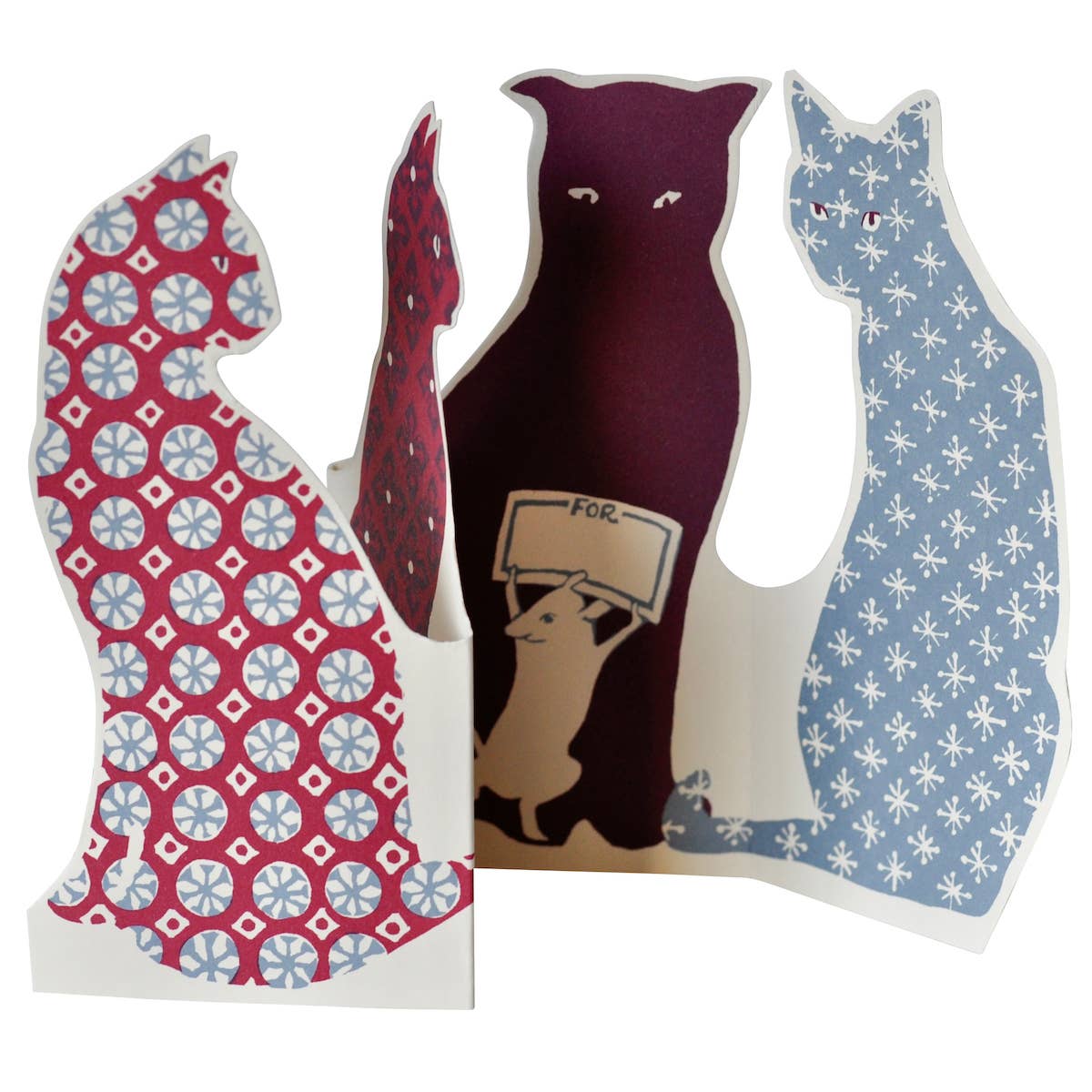 Calico Cats Tri-fold Card