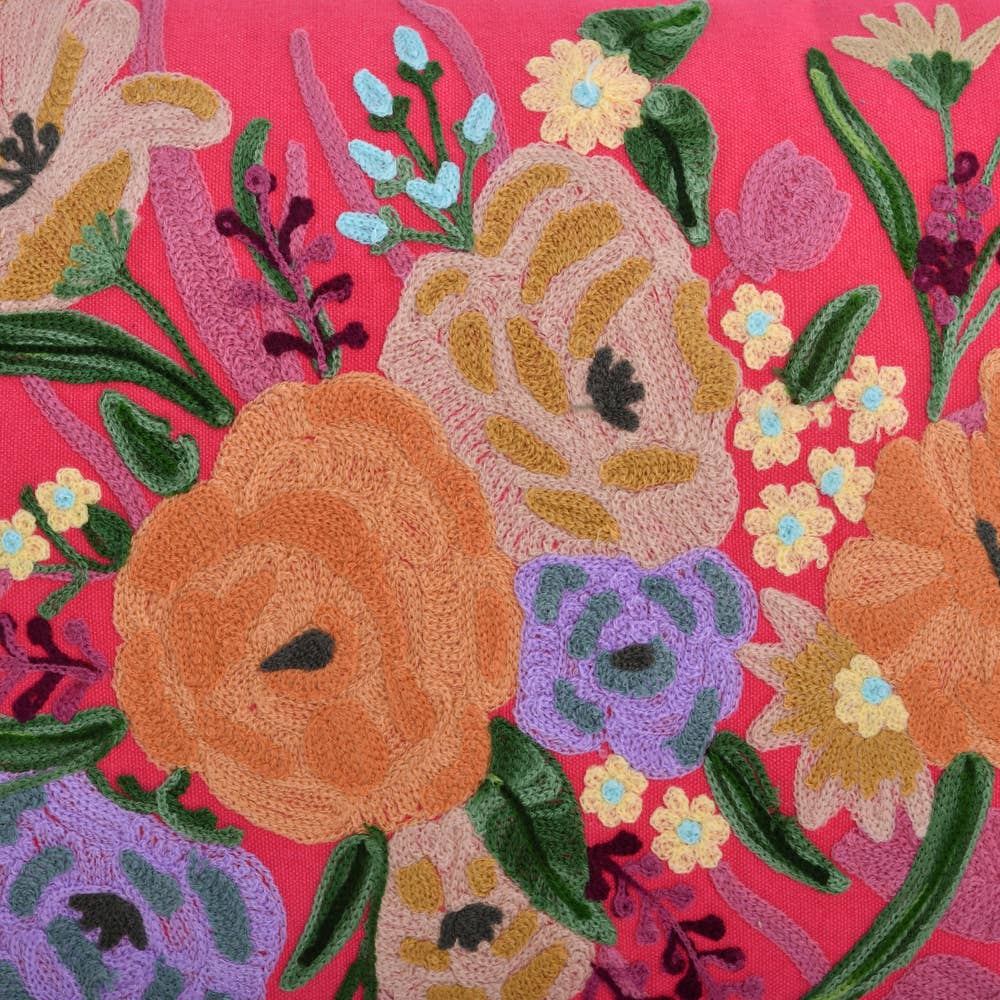 Conservatory Floral Pillow 16x24"