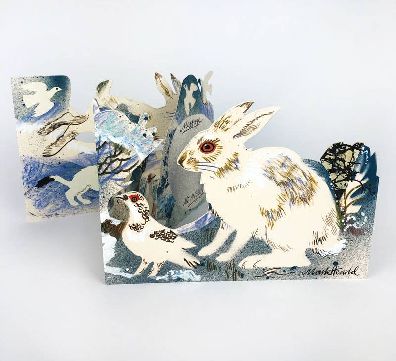 Winter Wildlife Collage Card