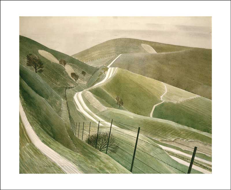 Chalk Paths card - Eric Ravilious