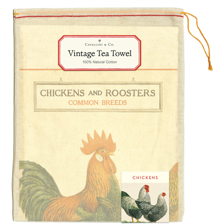 Chickens Tea Towel