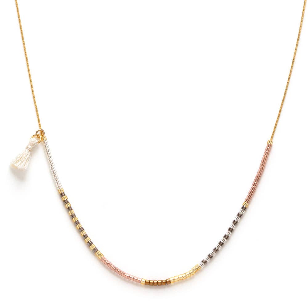Champagne | Japanese Seed Bead Necklaces