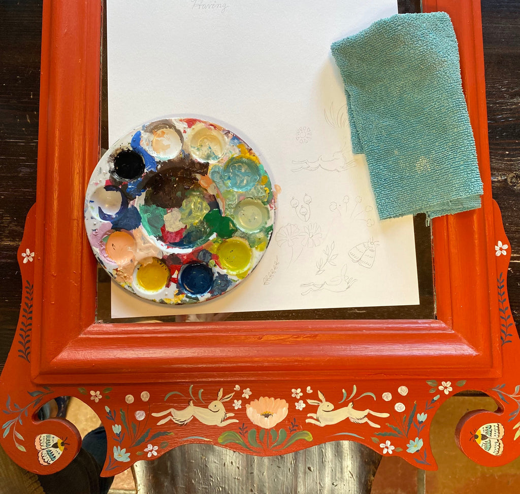 Folk Art Mirror