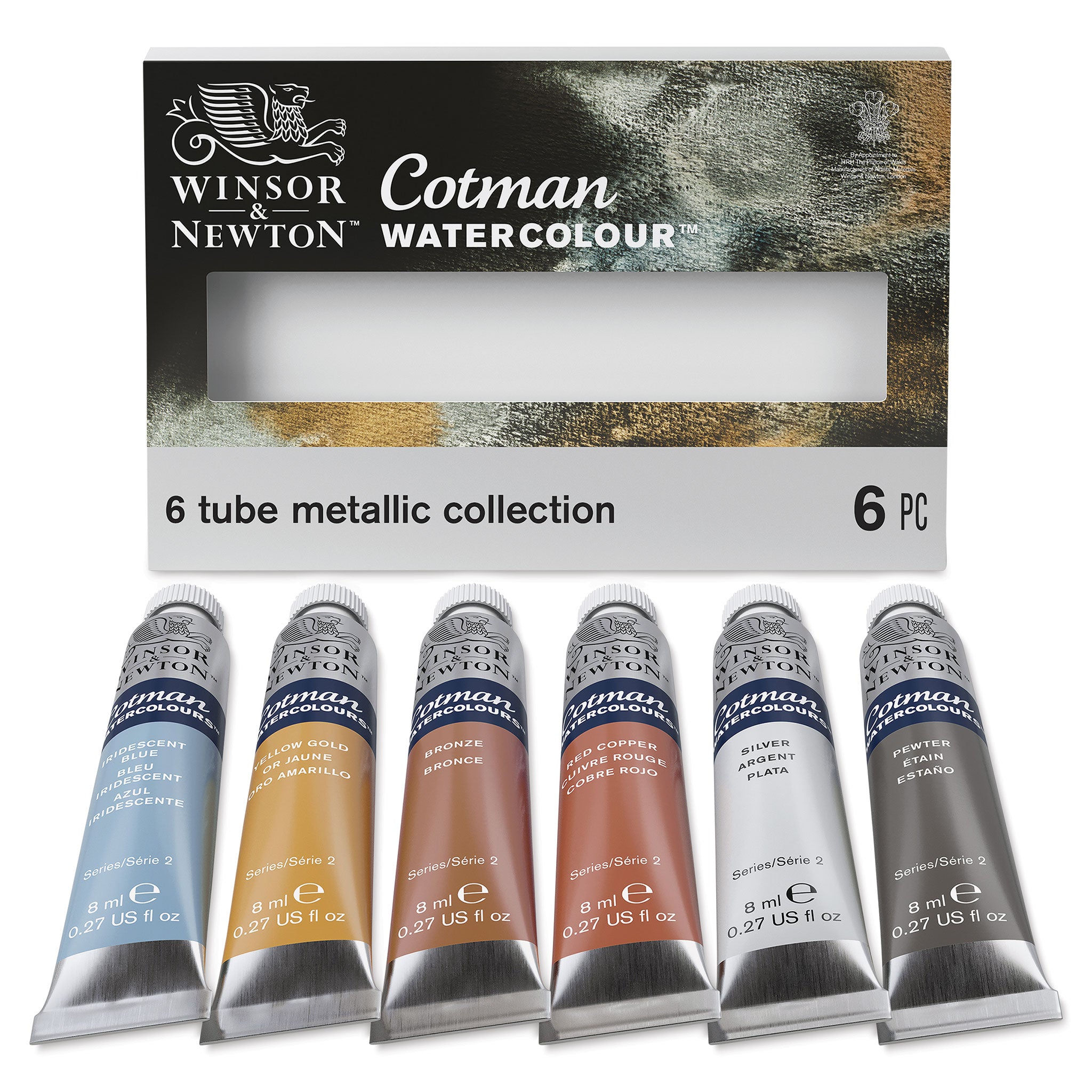 Winsor & Newton Metalic Watercolor Tube Set