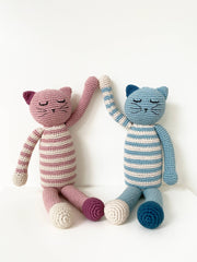 Plush Sleeping Kitten Toy