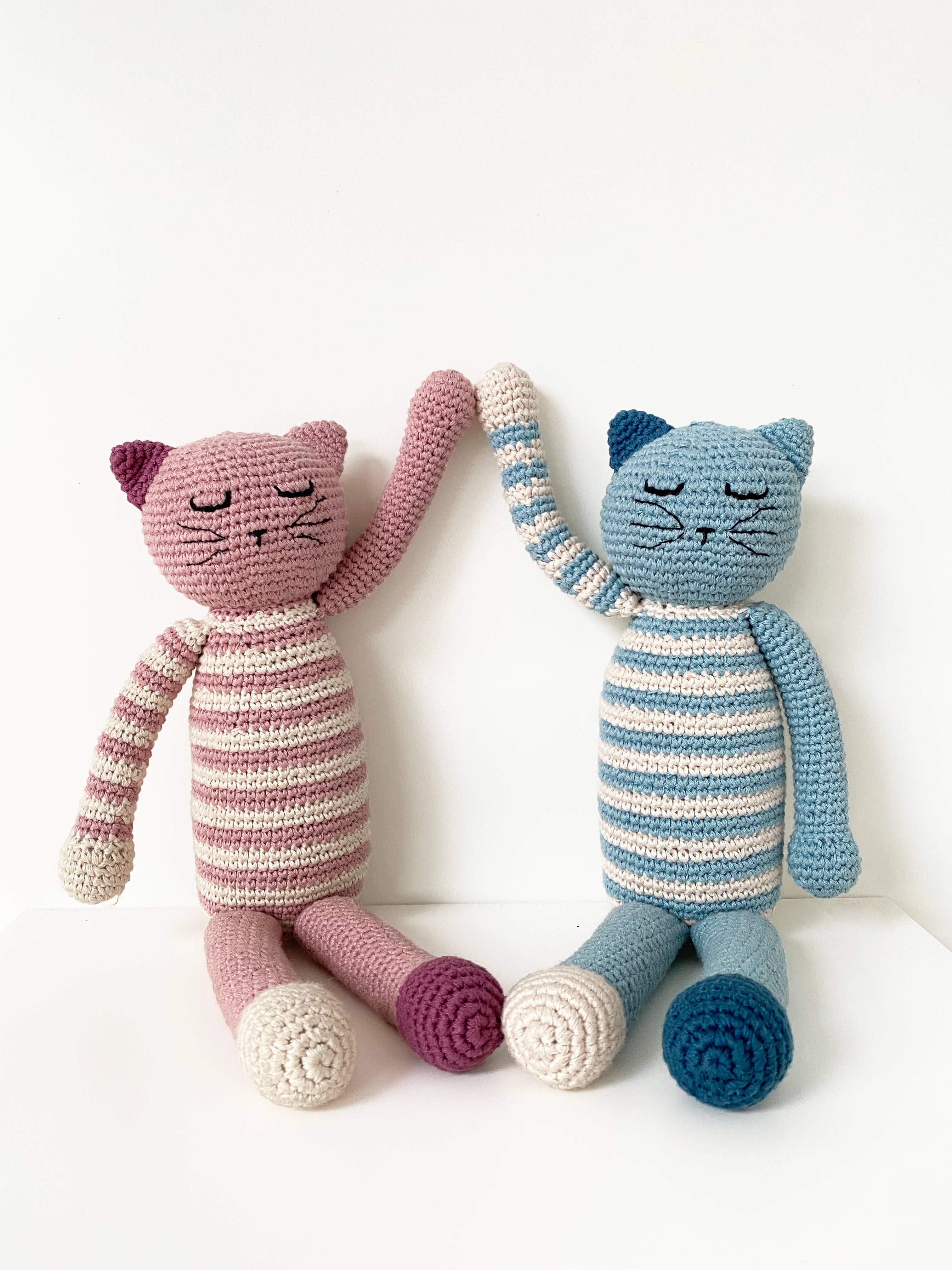 Plush Sleeping Kitten Toy
