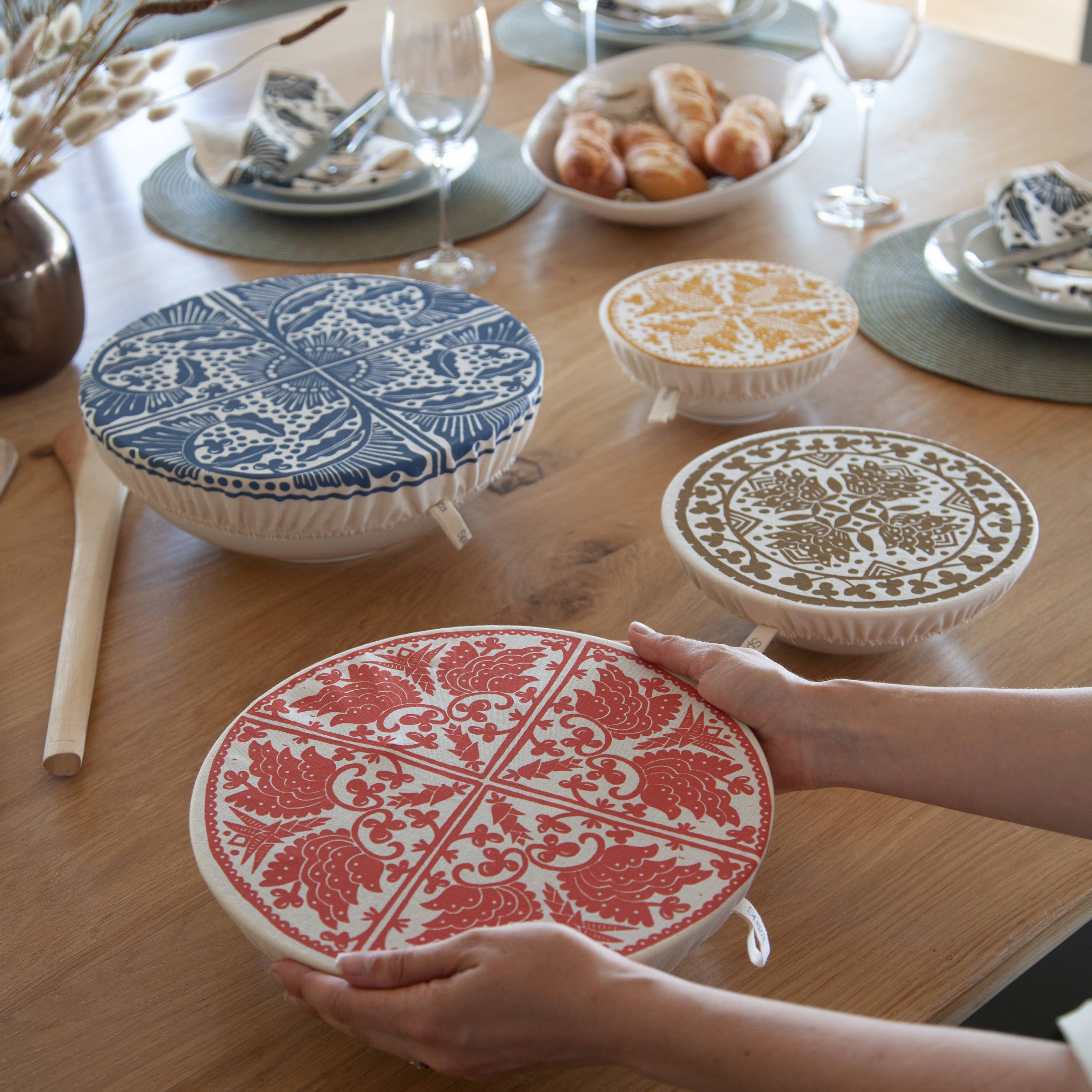 Dish and Bowl Cover Set of 4 | Assorted Sizes