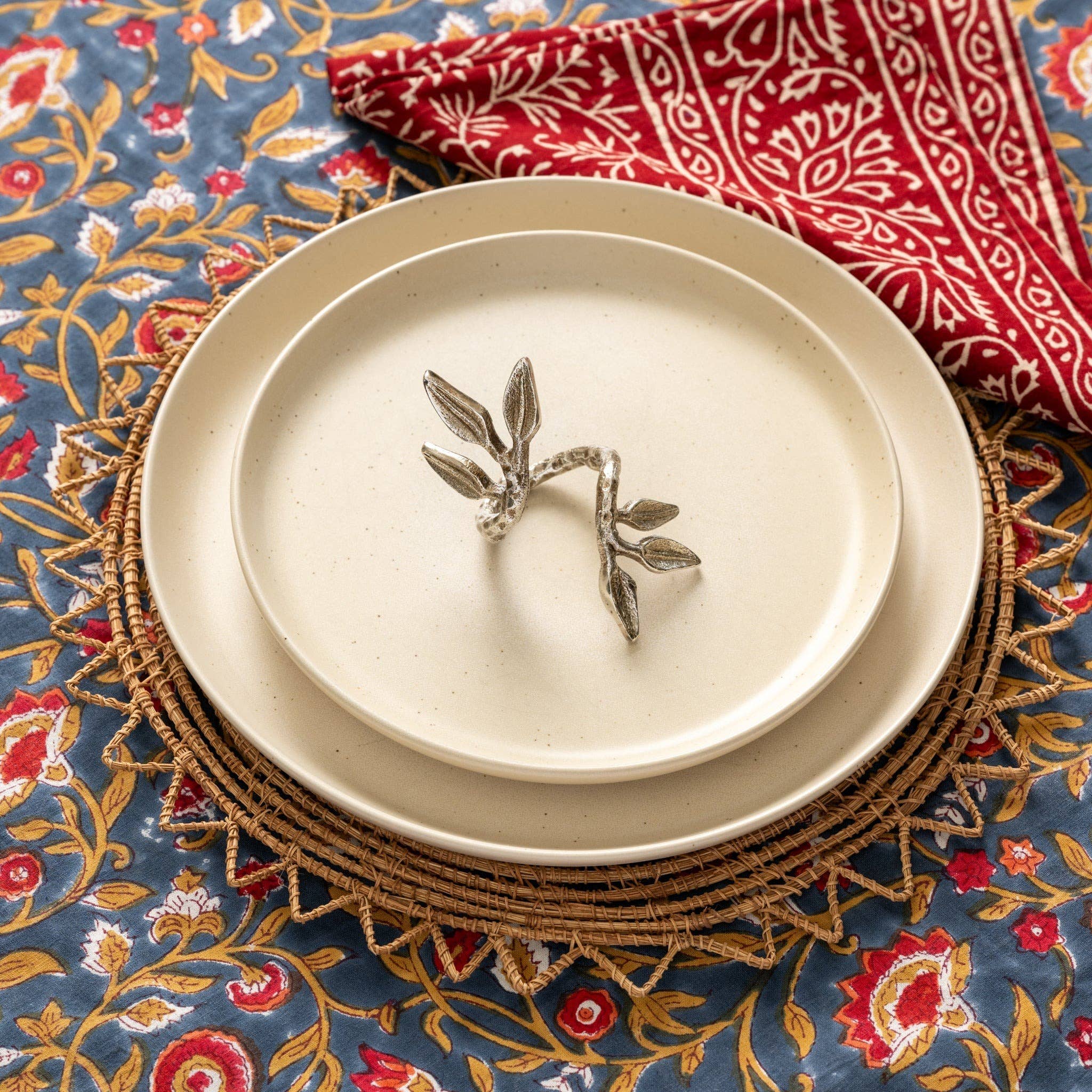 Olive Branch Napkin Rings - Set of 2