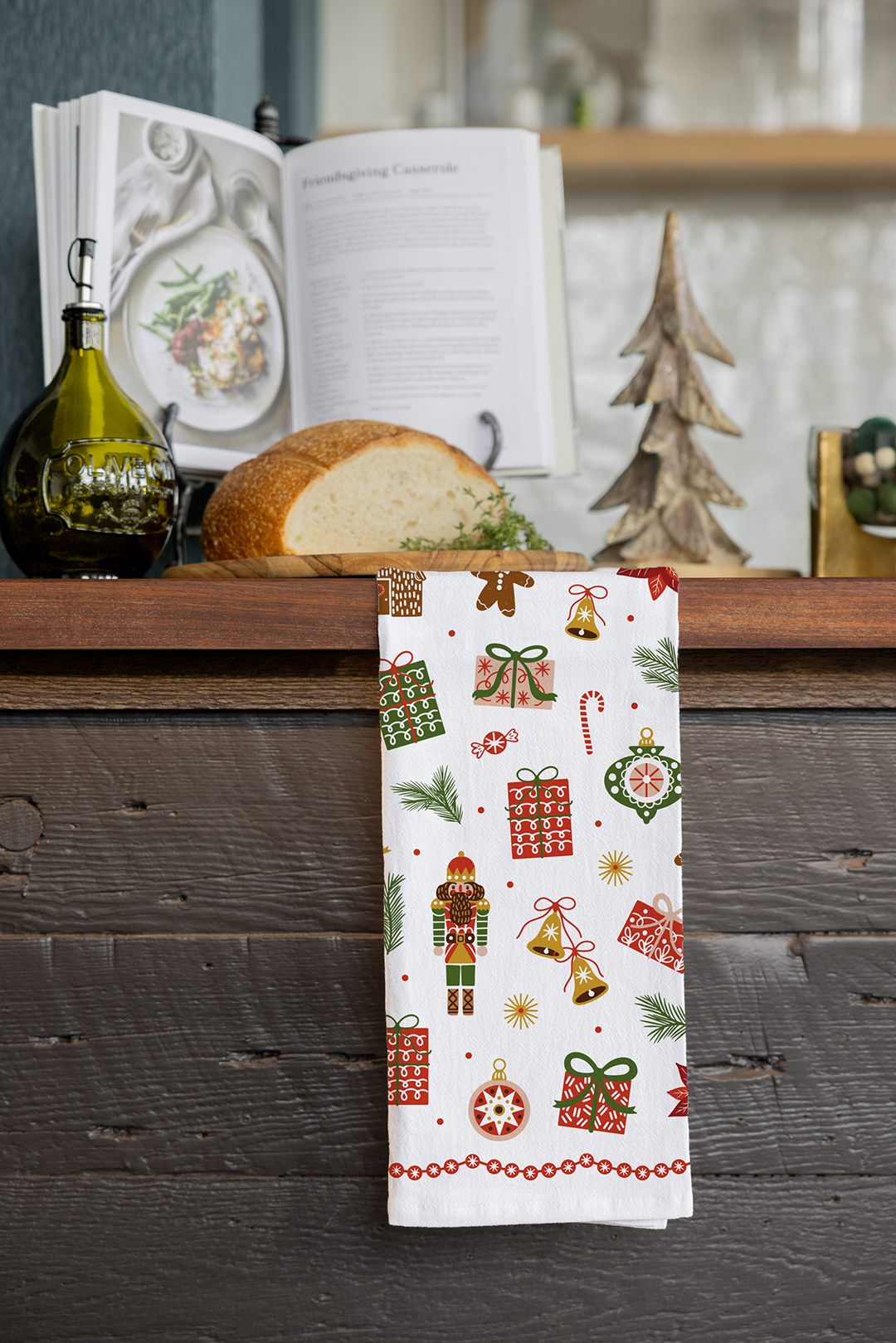 Festive Trinkets Tea Towel