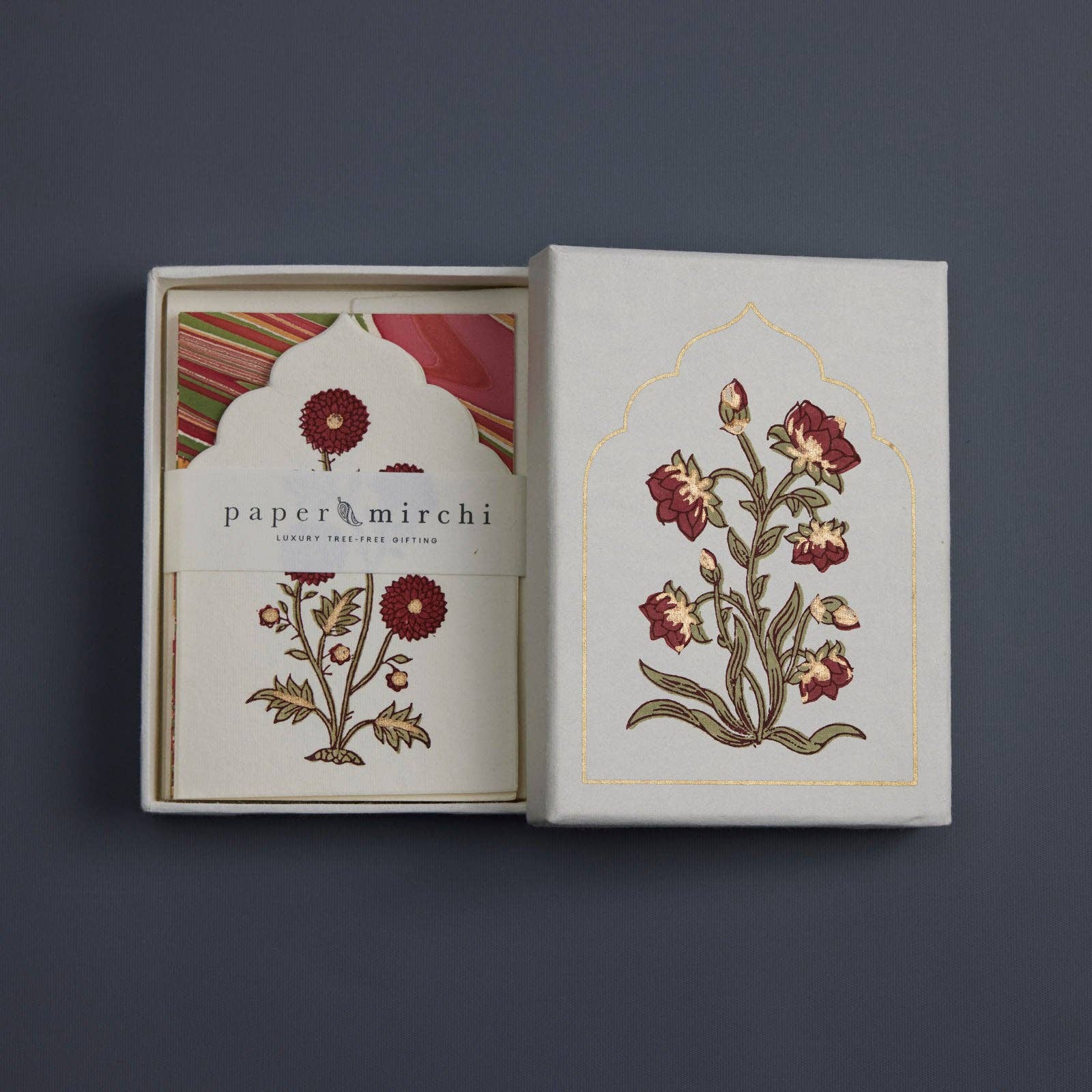 Boxed Artisan Notecard Set - Sandook Ruby