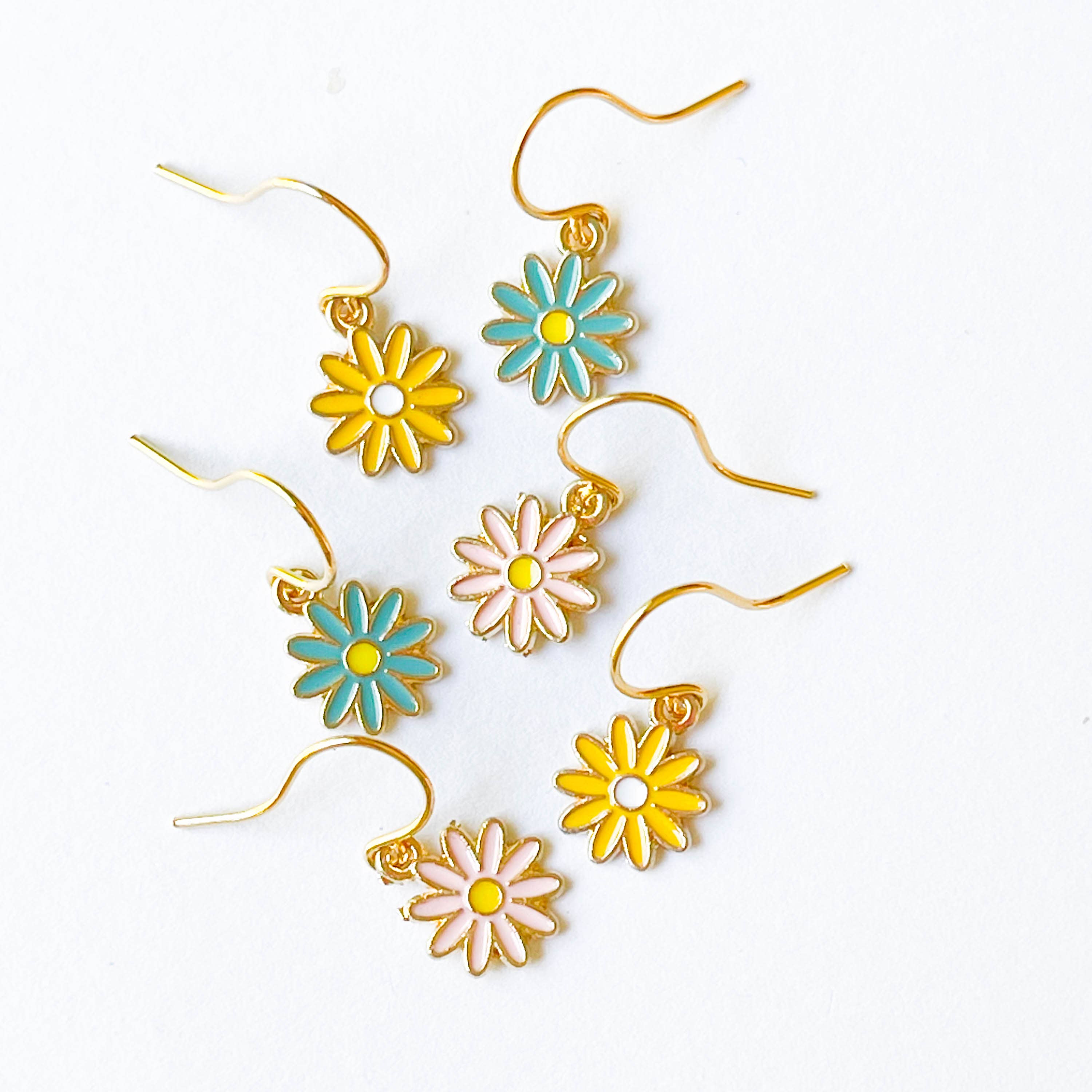 Kids Tiny Cute Daisy Clip-on Earrings