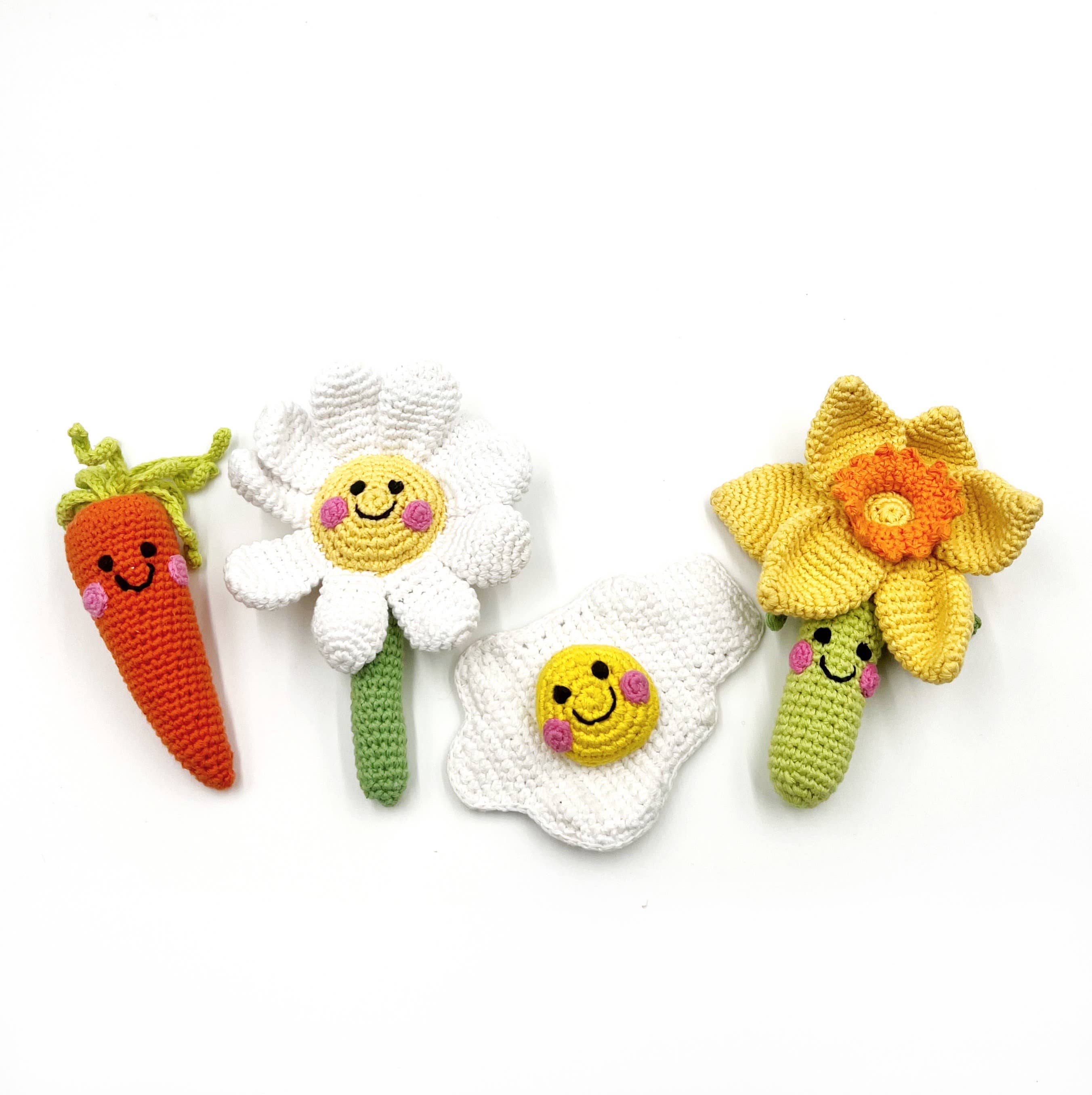 Spring Daffodil Flower Rattle