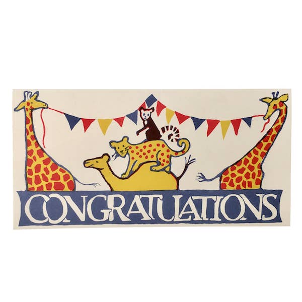 Long Card Circus Congratulations
