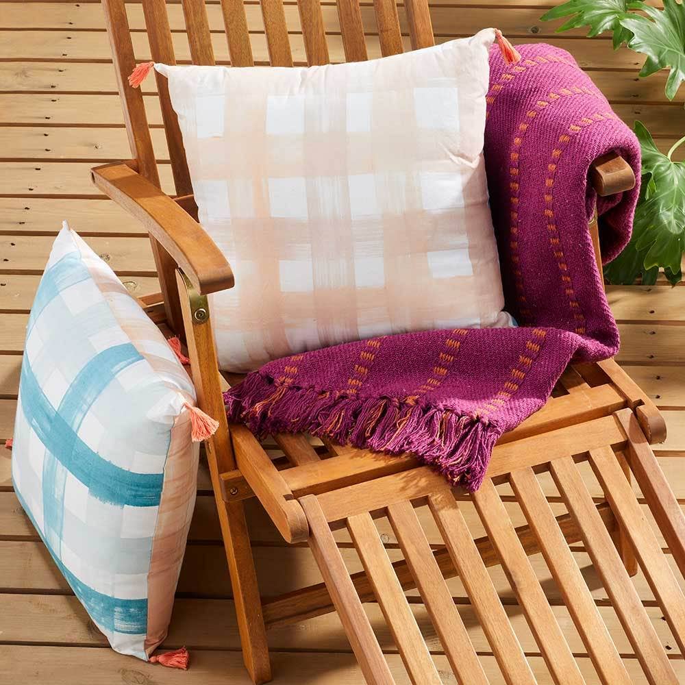 Festive Fuchsia Rethread Throw Blanket