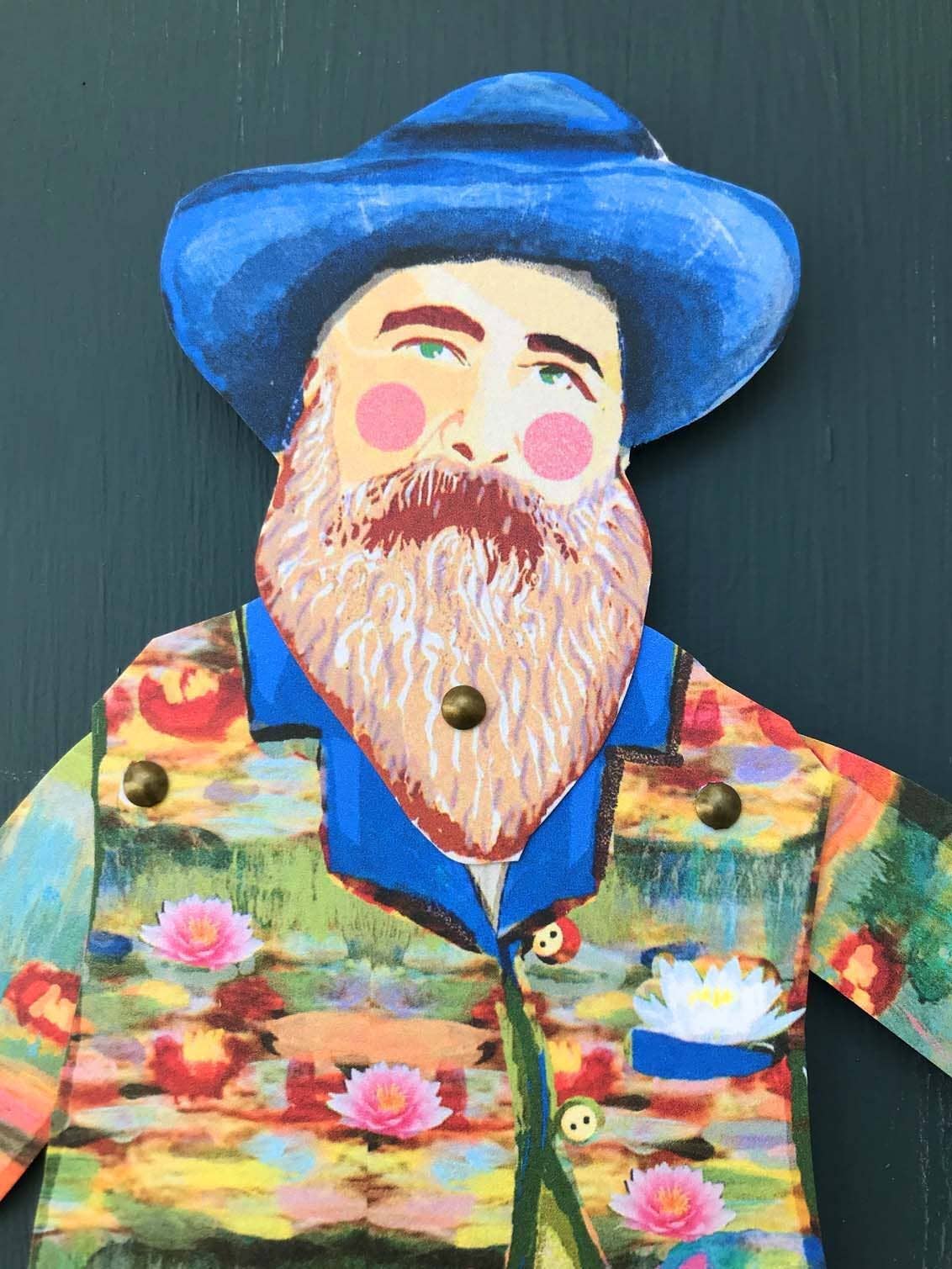 Claude Monet Paper Puppet