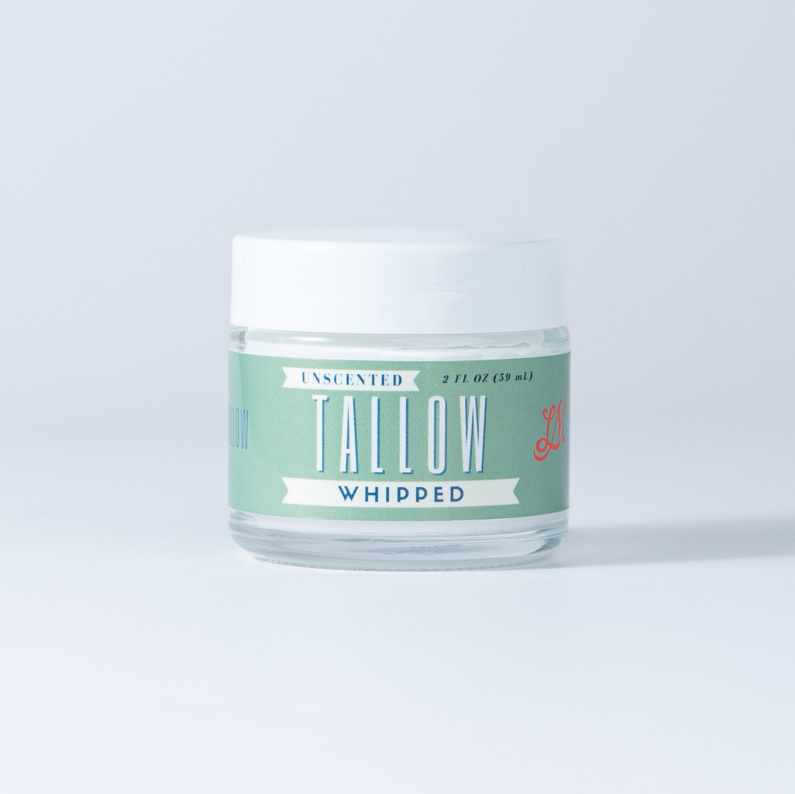 2oz Unscented Whipped Tallow Moisturizer