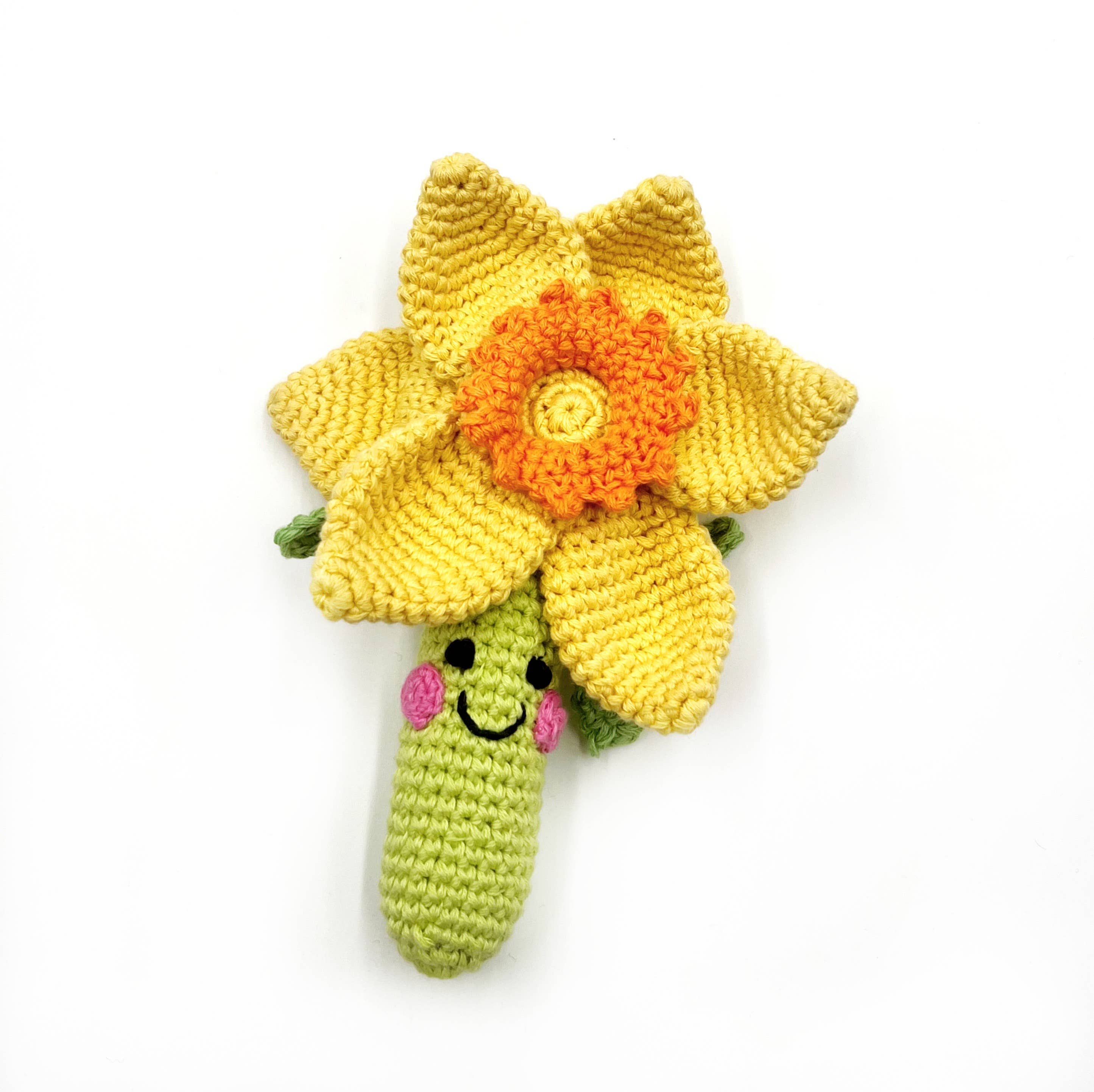 Spring Daffodil Flower Rattle