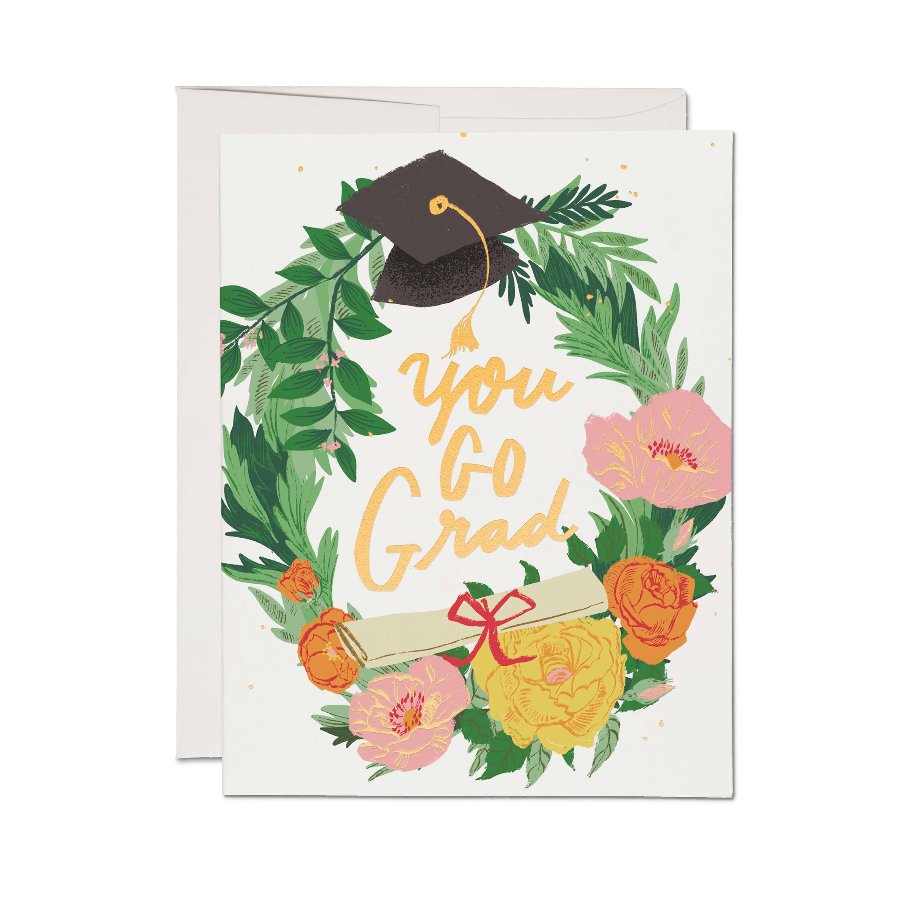 Graduation Wreath | congratulations greeting card
