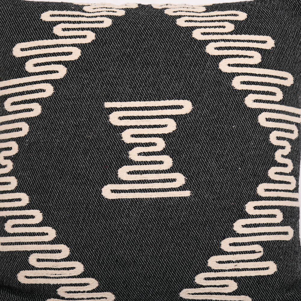 Cotton Diamond Rope Pillow 18X18"