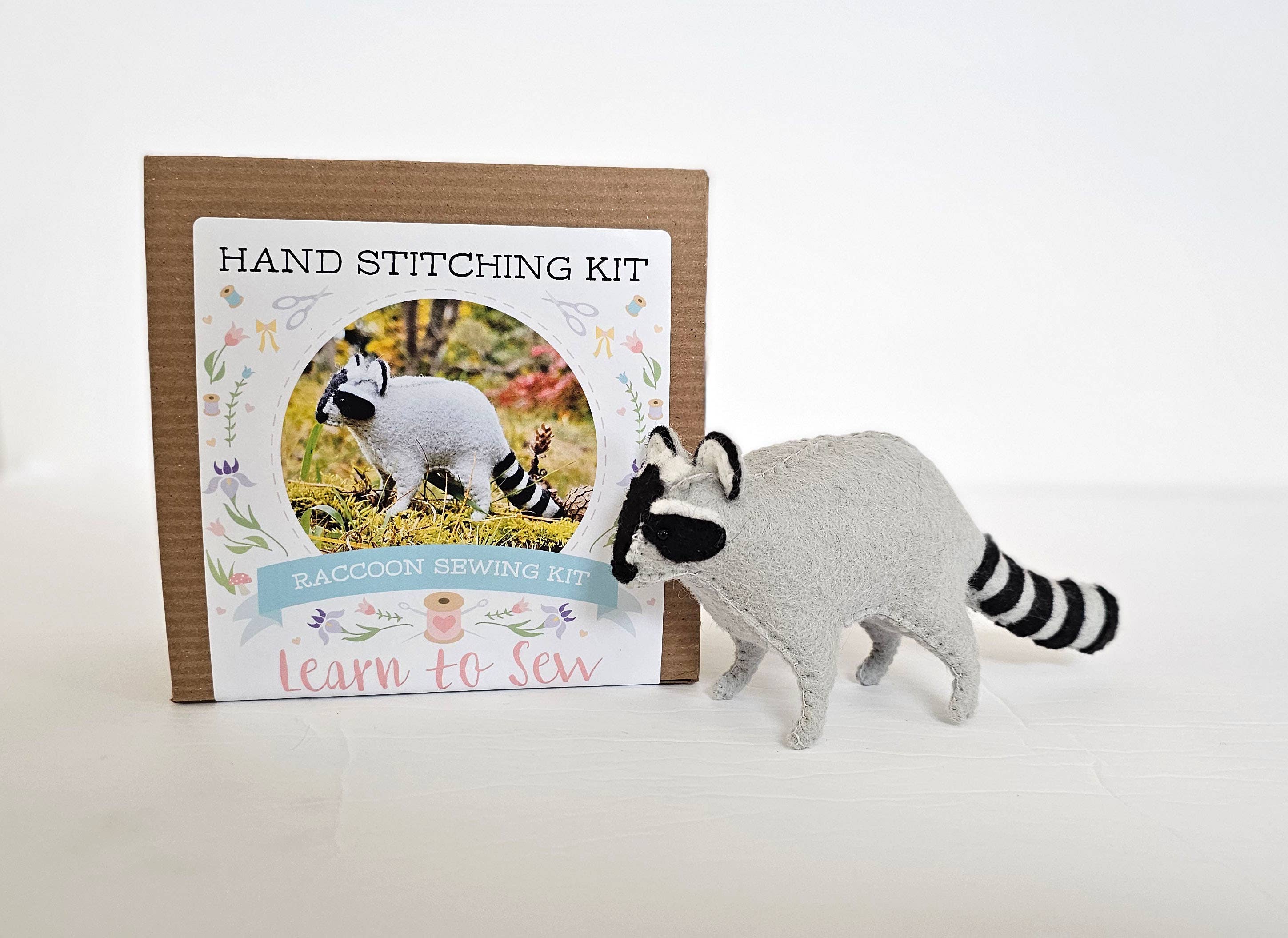 Felt Raccoon Sewing Kit