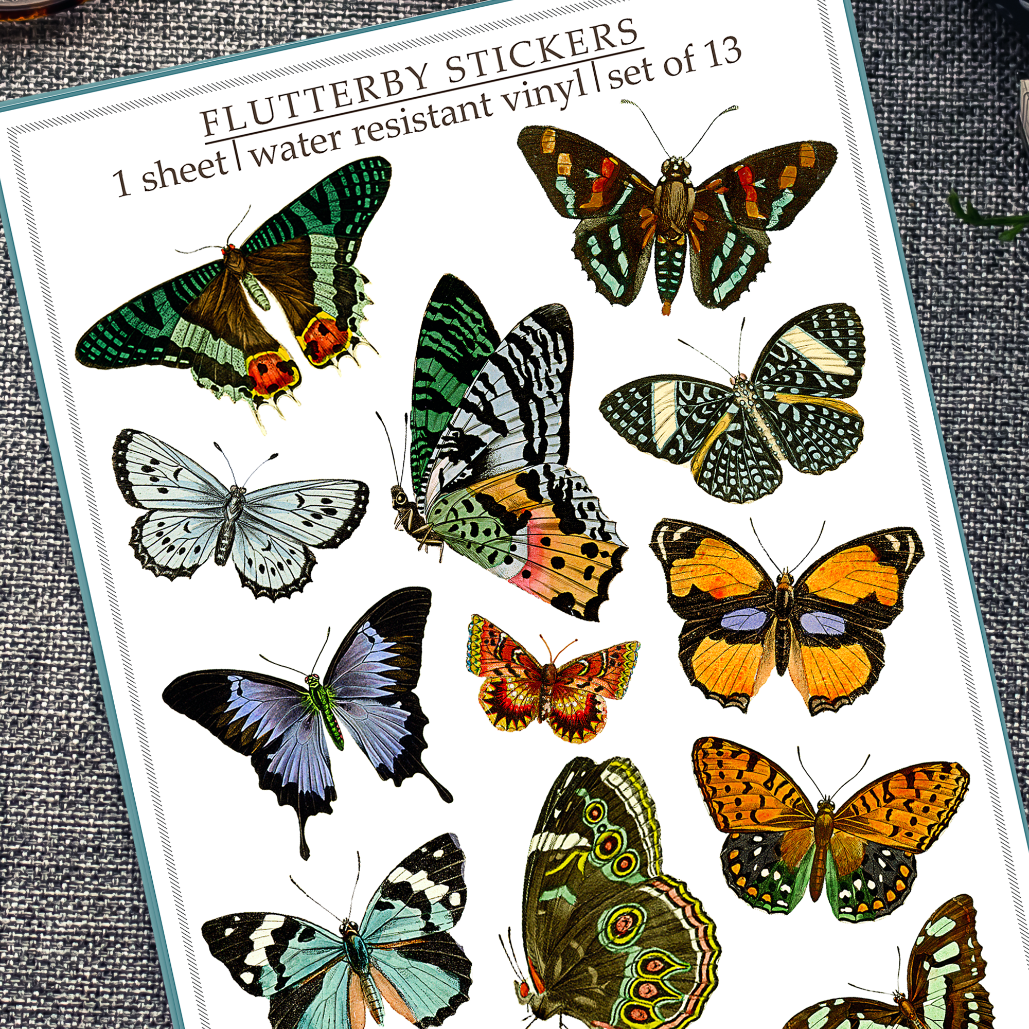 Sticker Sheet - Flutterby Butterflies