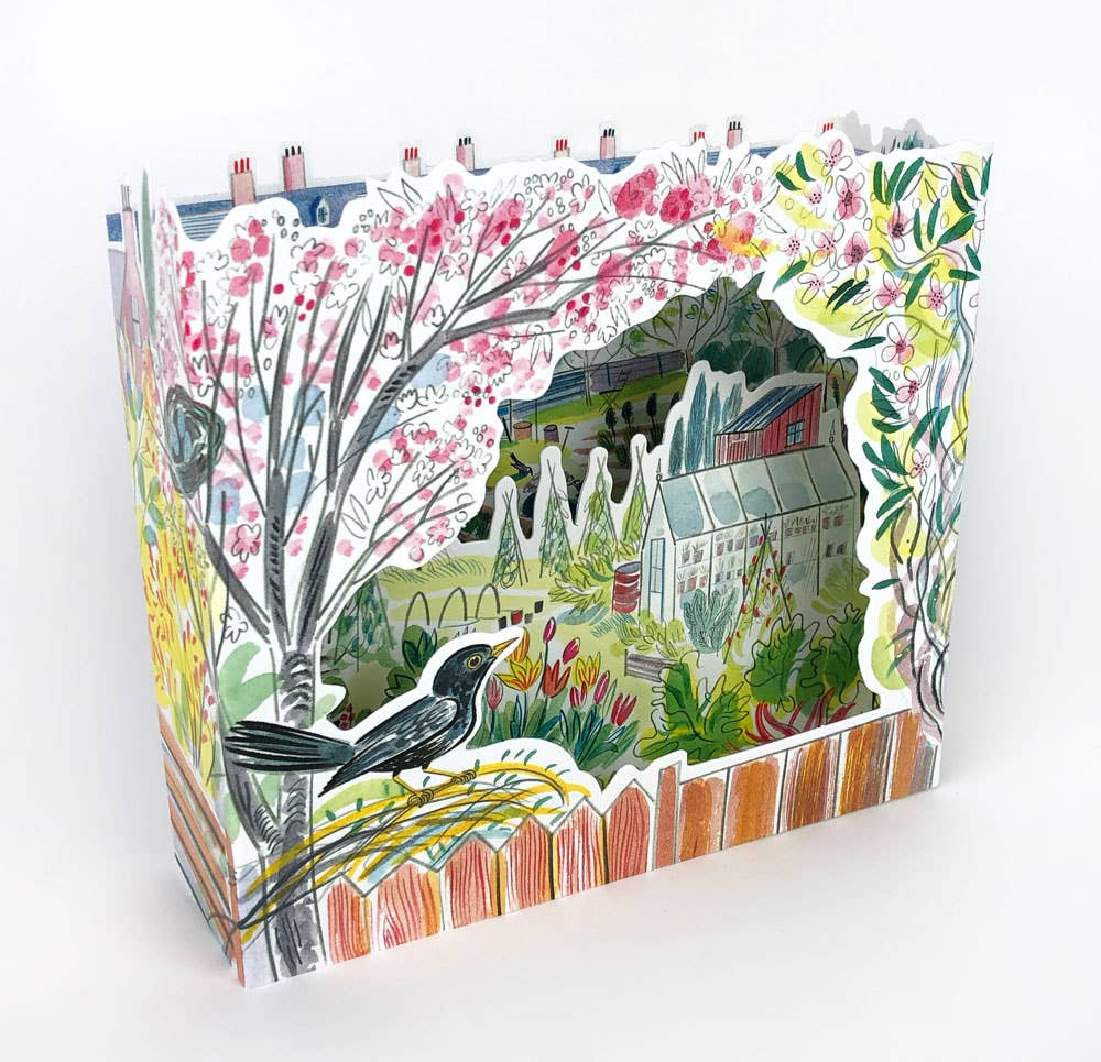 Blackbird 3D Allotment Card - Emily Sutton