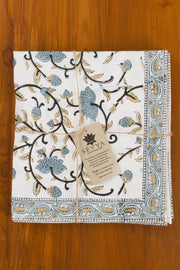 Silver Floral Napkin | Set of 4