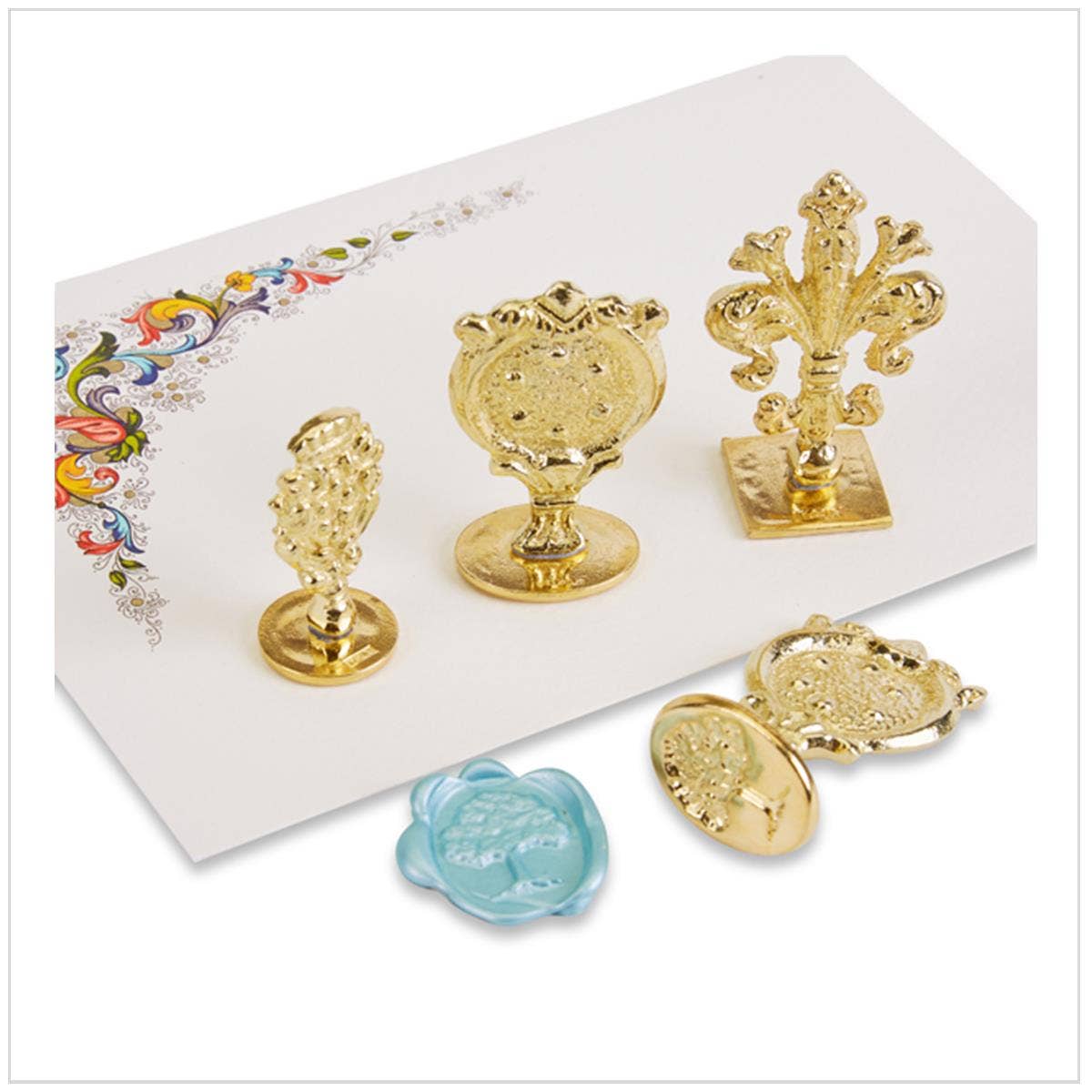 Florentine Brass Wax Seal Stamps | multiple designs