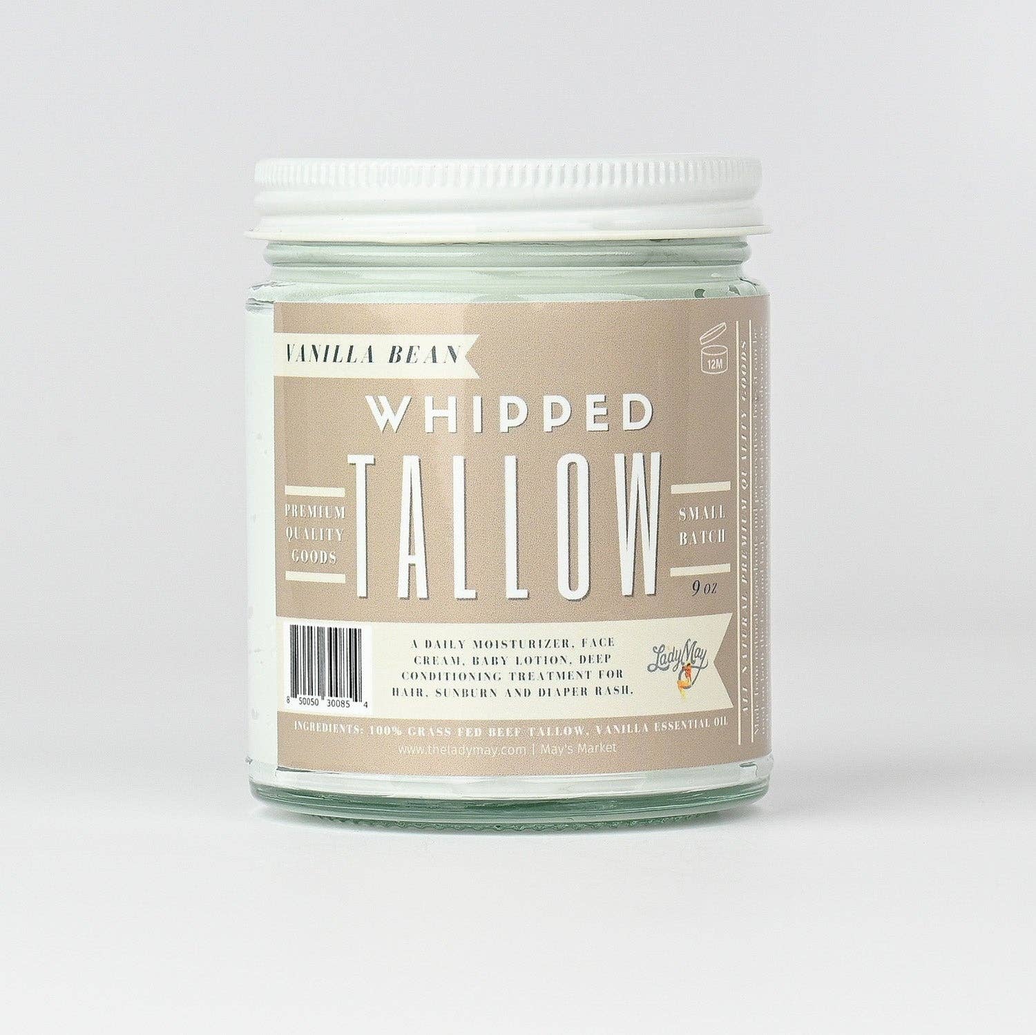 9oz Vanilla Whipped Tallow