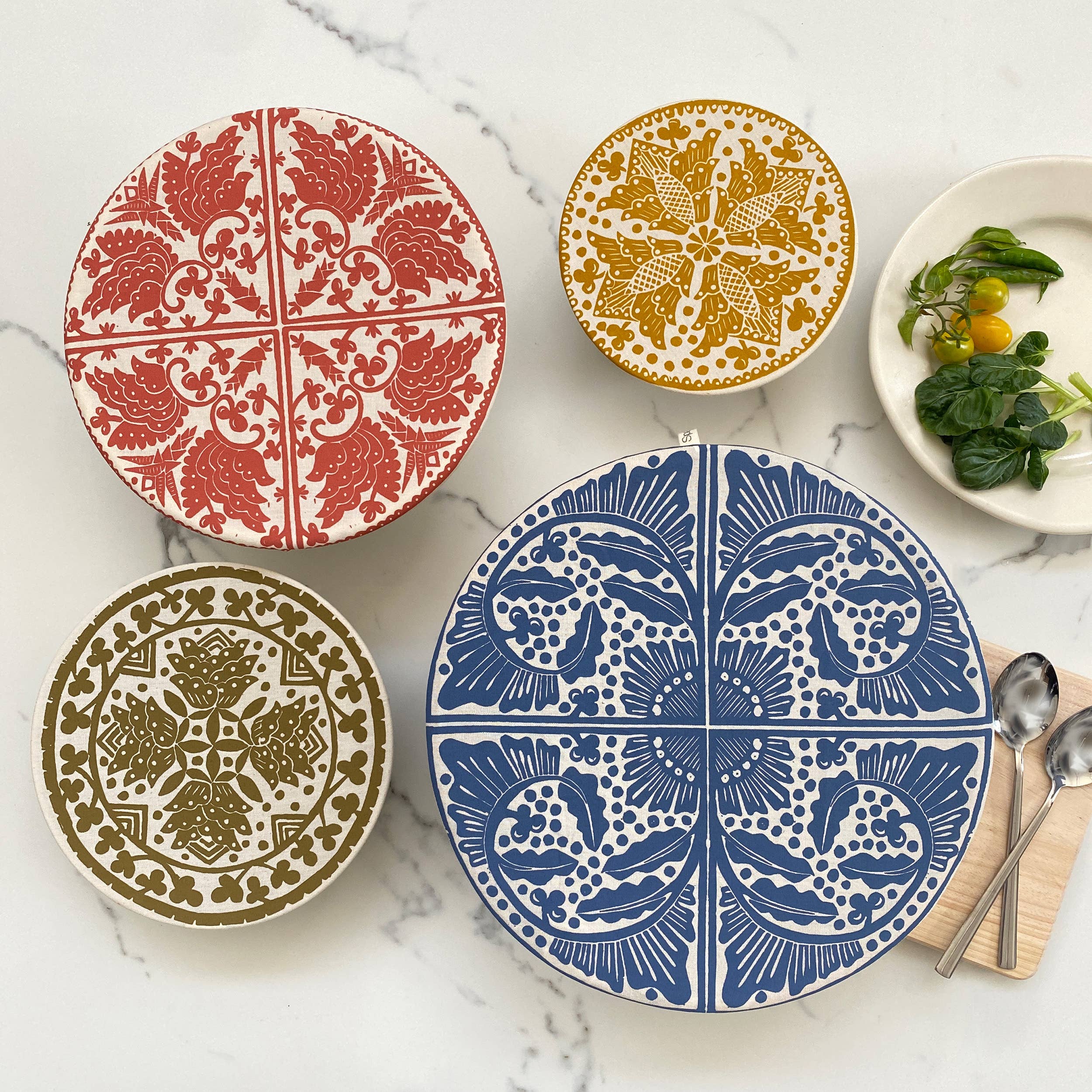 Dish and Bowl Cover Set of 4 | Assorted Sizes