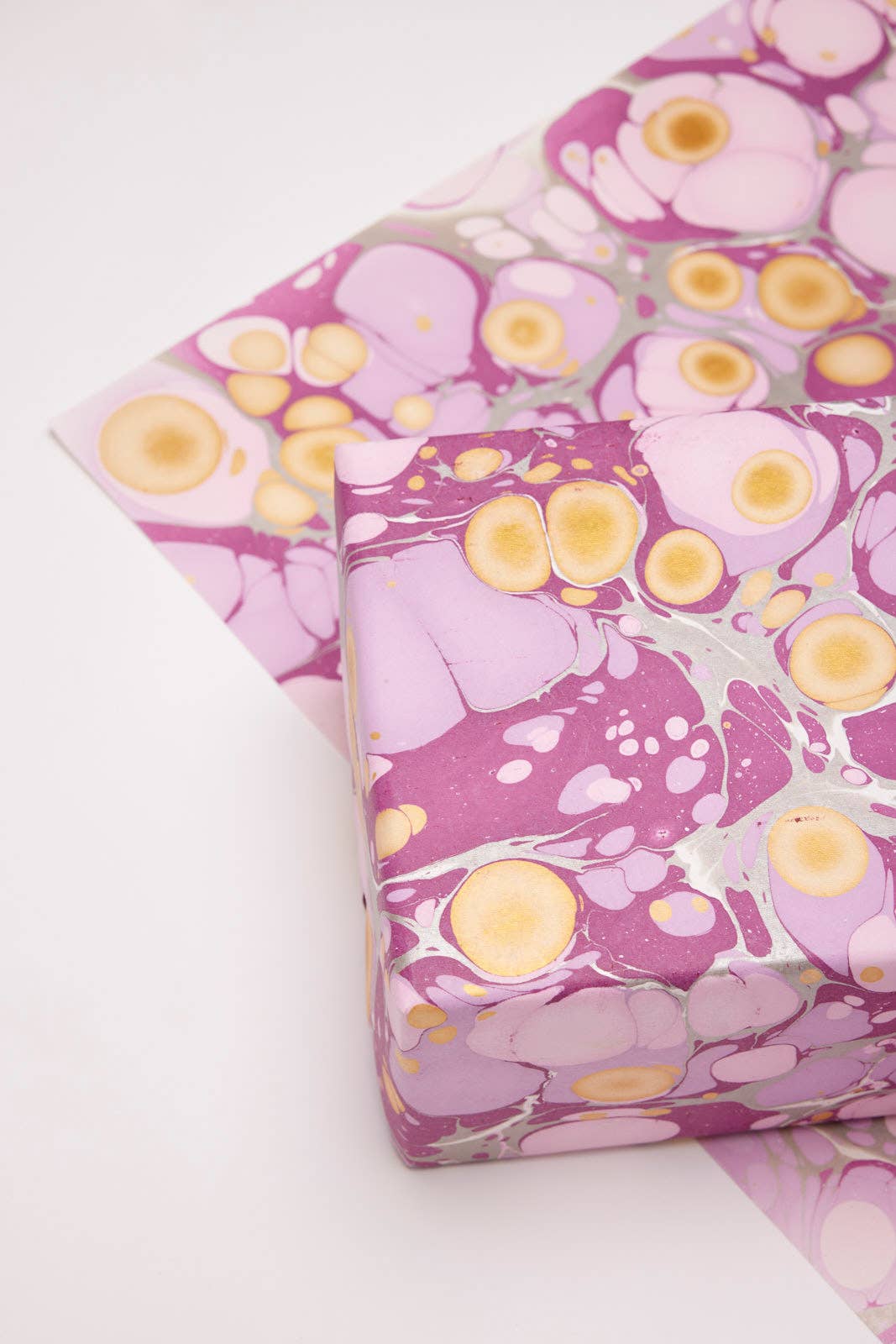 Hand Marbled Wrapping Paper Sheets | Stone Orchid
