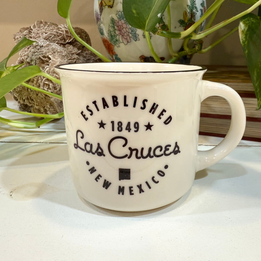 Las Cruces, New Mexico Ceramic Camper Mug