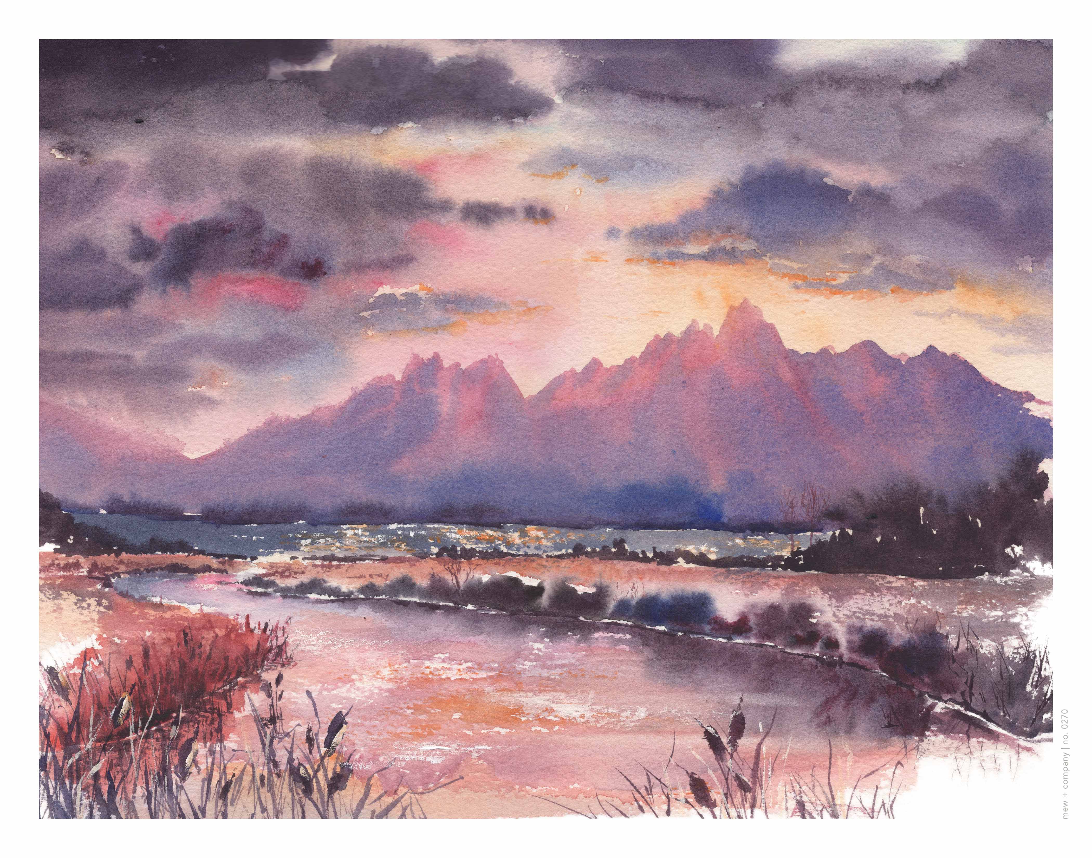 Art Print - Sunset Over the Organs No. 0270