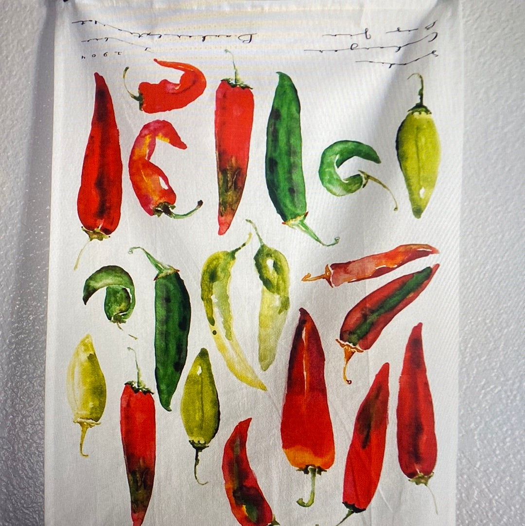 Chiles Cotton Tea Towel