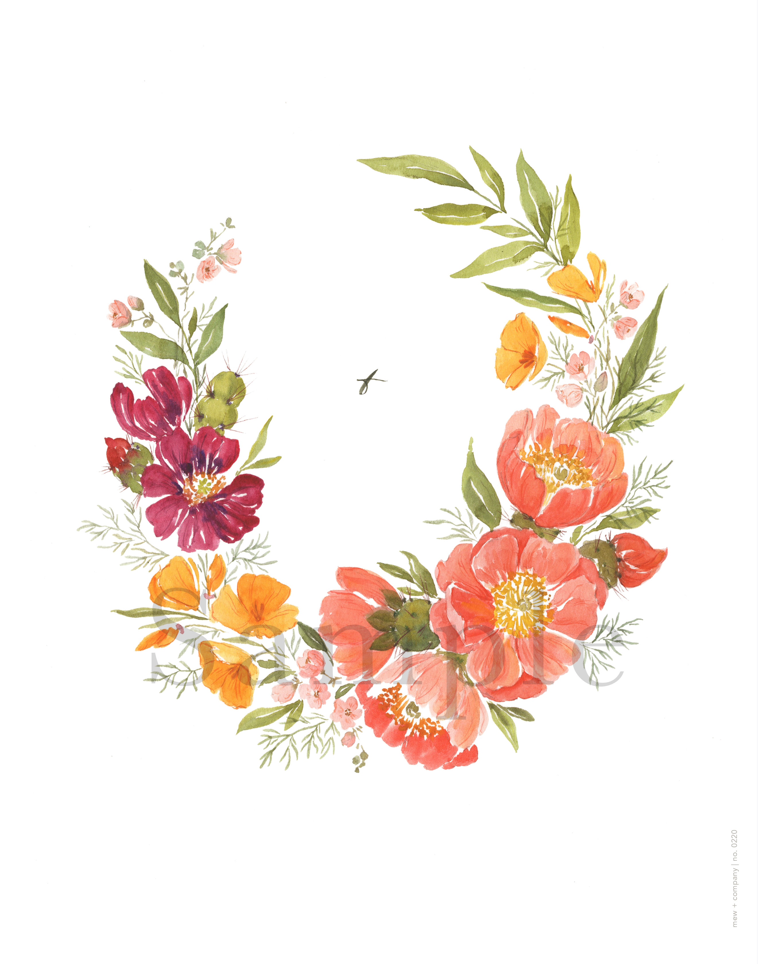 Customizable Floral Wreath | Low Desert