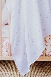 Star and Moon | Organic Cotton Muslin Swaddle