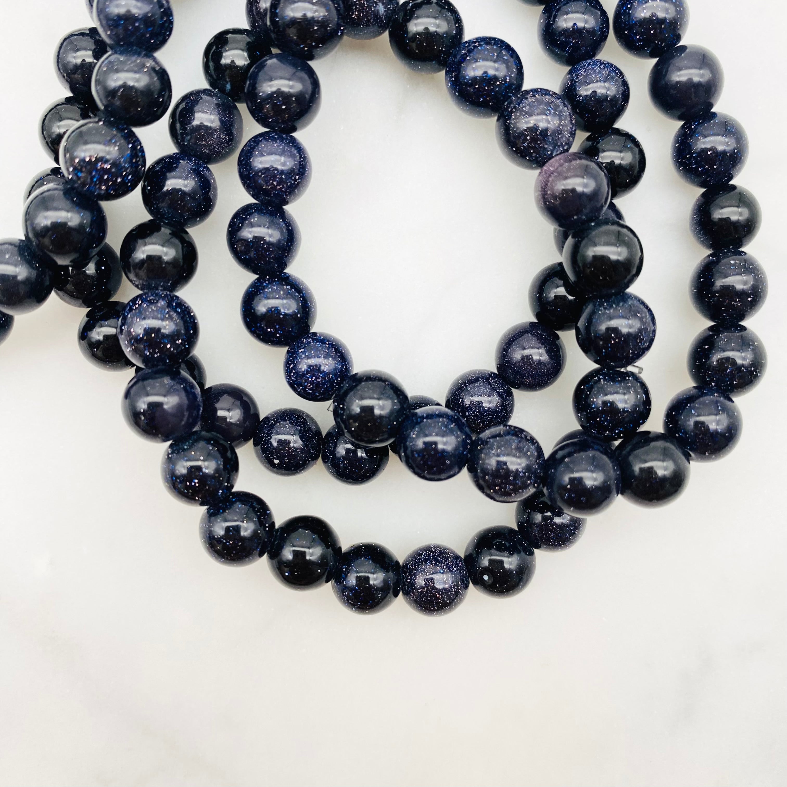 Blue Goldstone | Gemstone Bracelet
