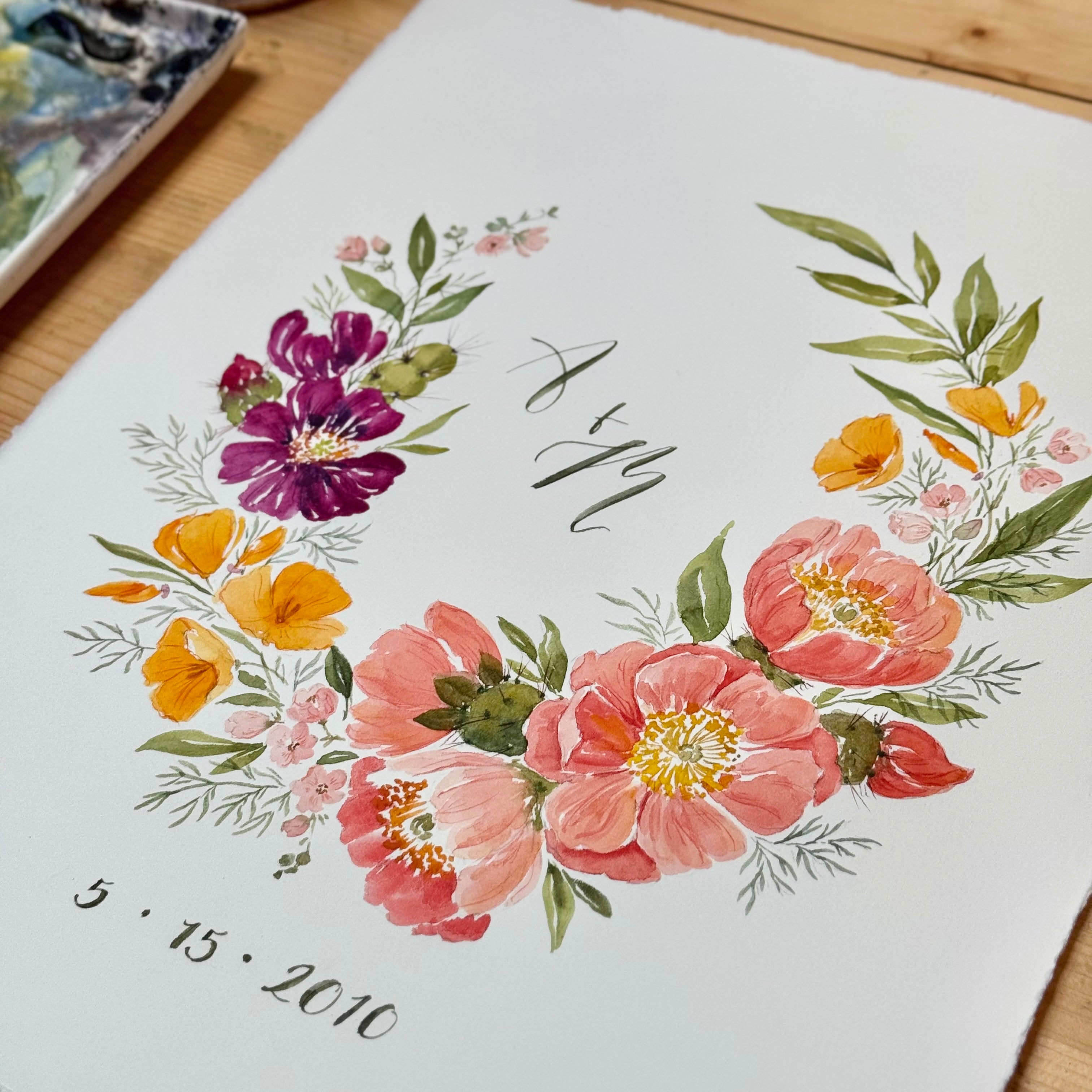 Customizable Floral Wreath | Low Desert