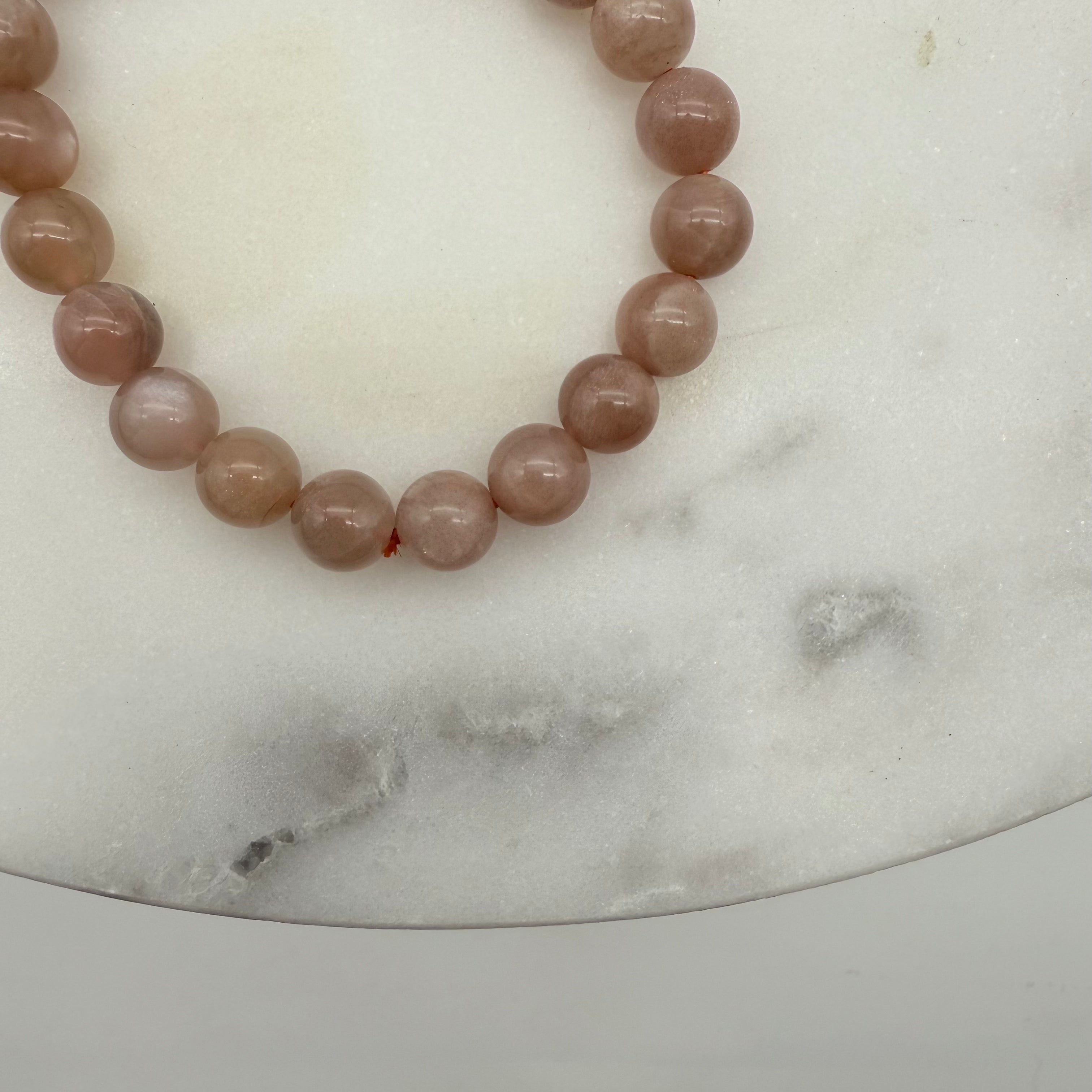 Peach Moonstone | Gemstone Bracelet