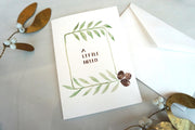 Pecan "A little hello" Card
