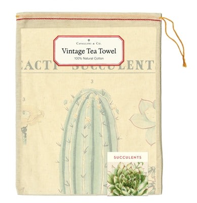 Succulents Tea Towel