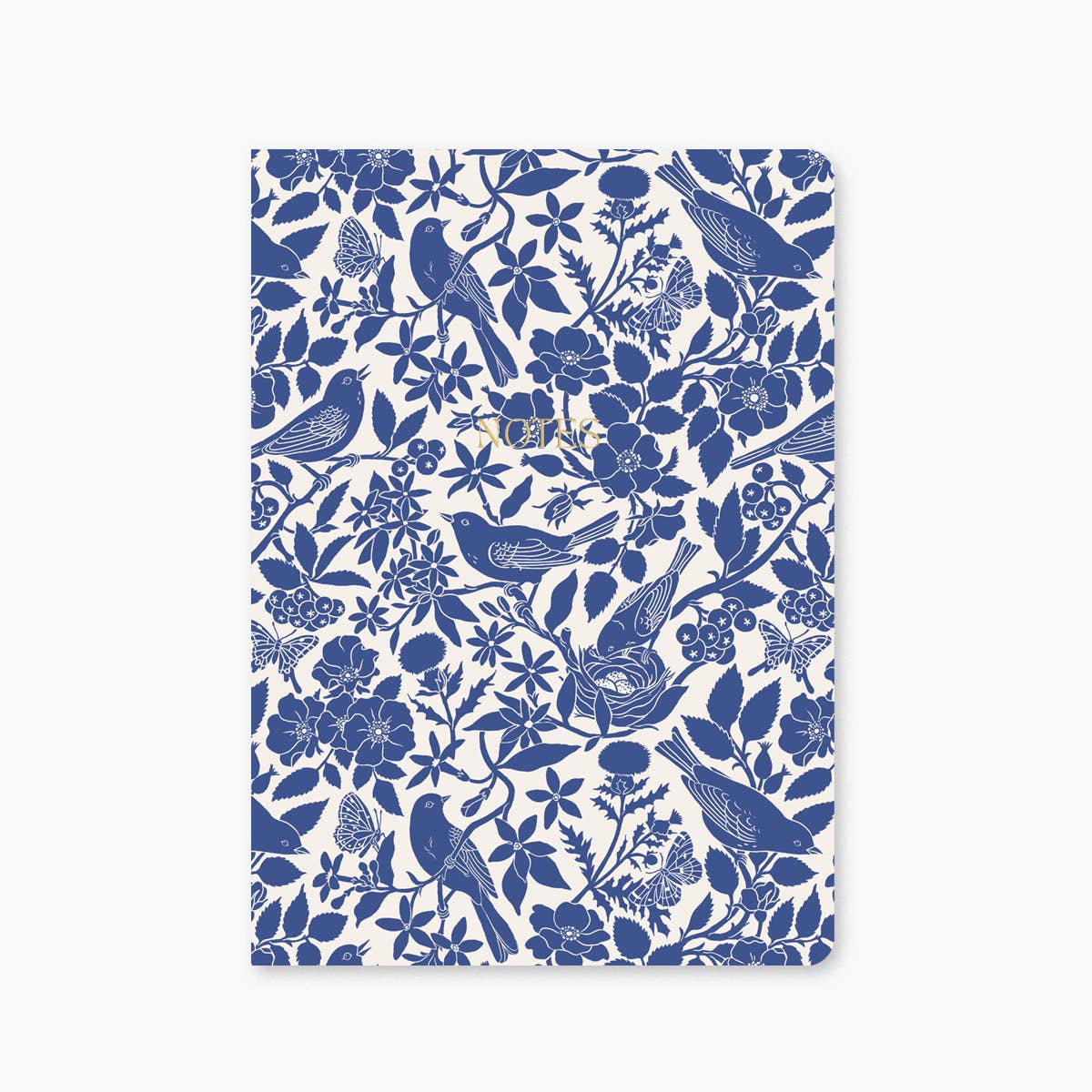 Blue Birds | Soft-Cover Notebook | Grid