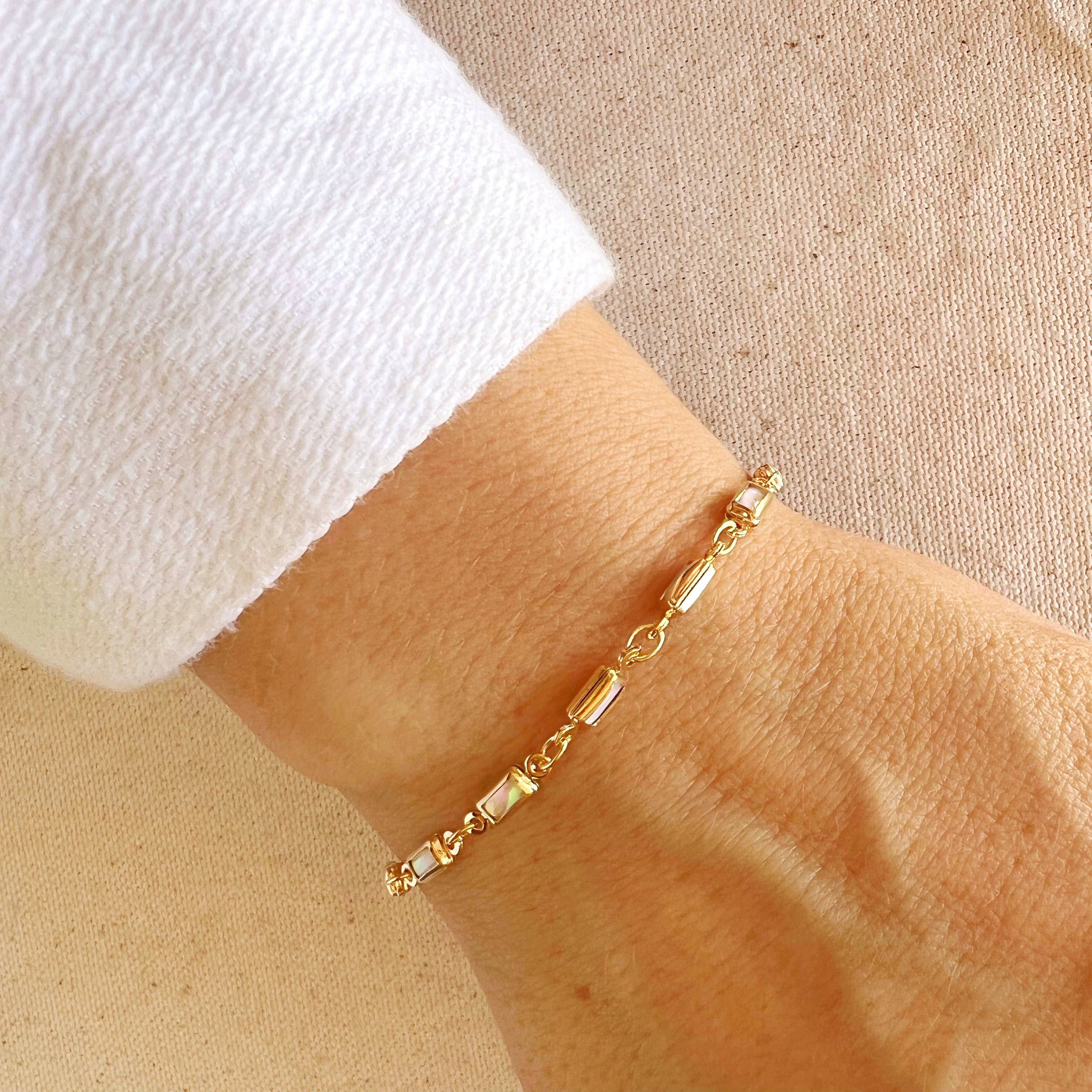 Opal Bracelet | 18k Gold Filled