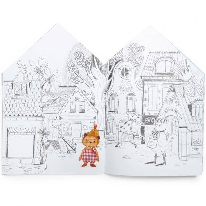 Little House Coloring book (20 pages) w/150 stickers