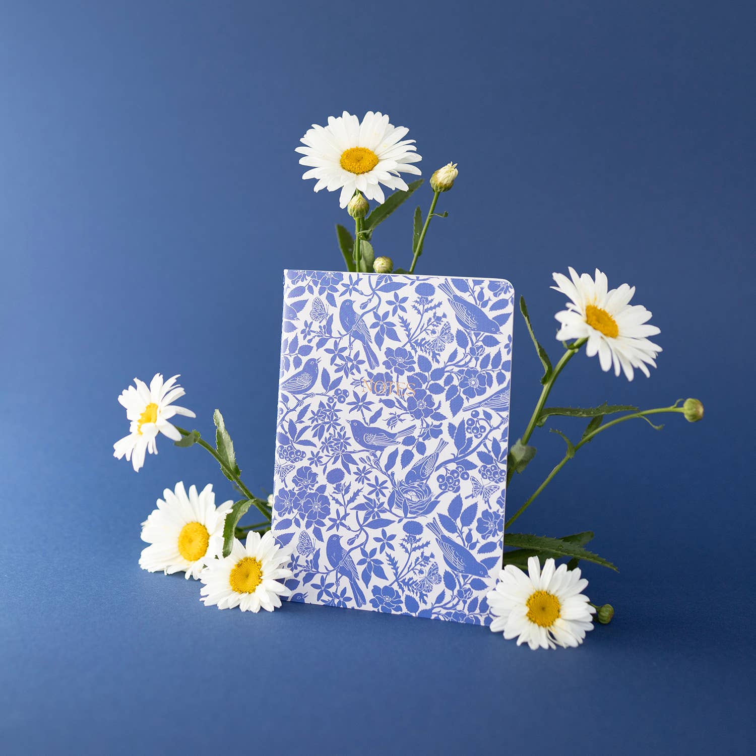 Blue Birds | Soft-Cover Notebook | Grid