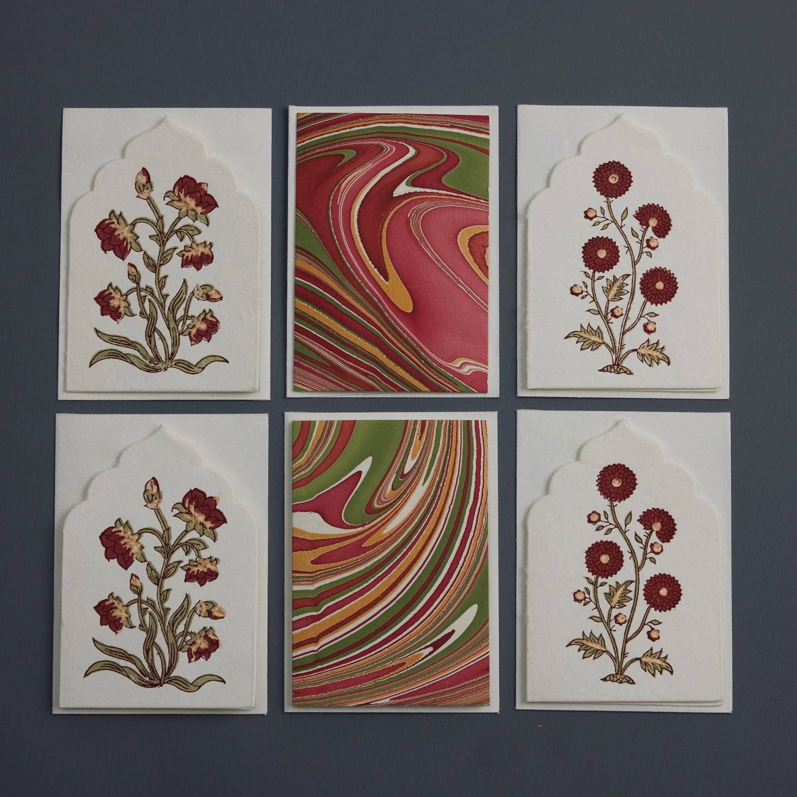 Boxed Artisan Notecard Set - Sandook Ruby