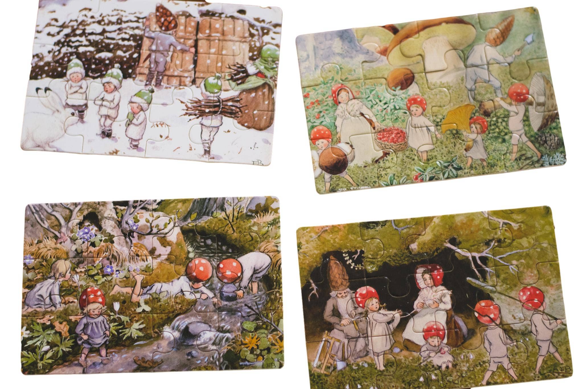 Elsa Beskow "Children of the Forest" Tray Puzzle | Four Puzzles