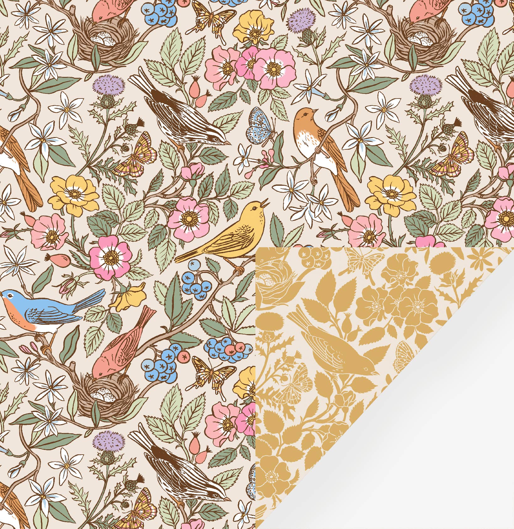Songbirds | Double Sided Wrapping Paper