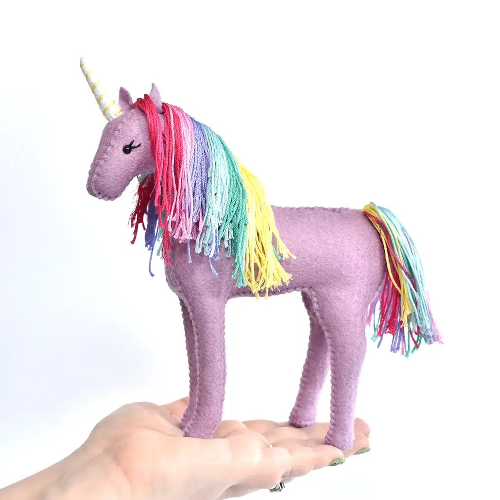 Lavender Rainbow Unicorn Sewing Kit